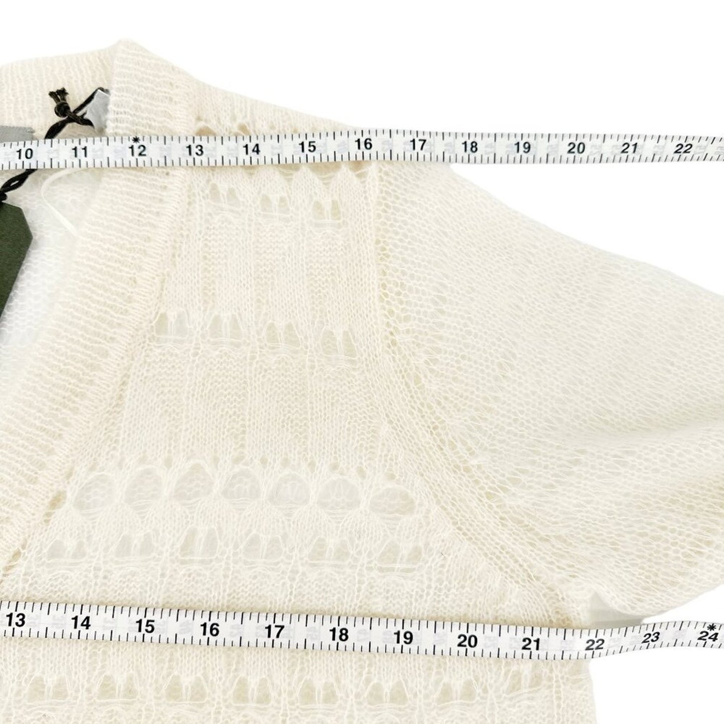 ALLSAINTS Cole Open Knit Cropped Cardigan L
