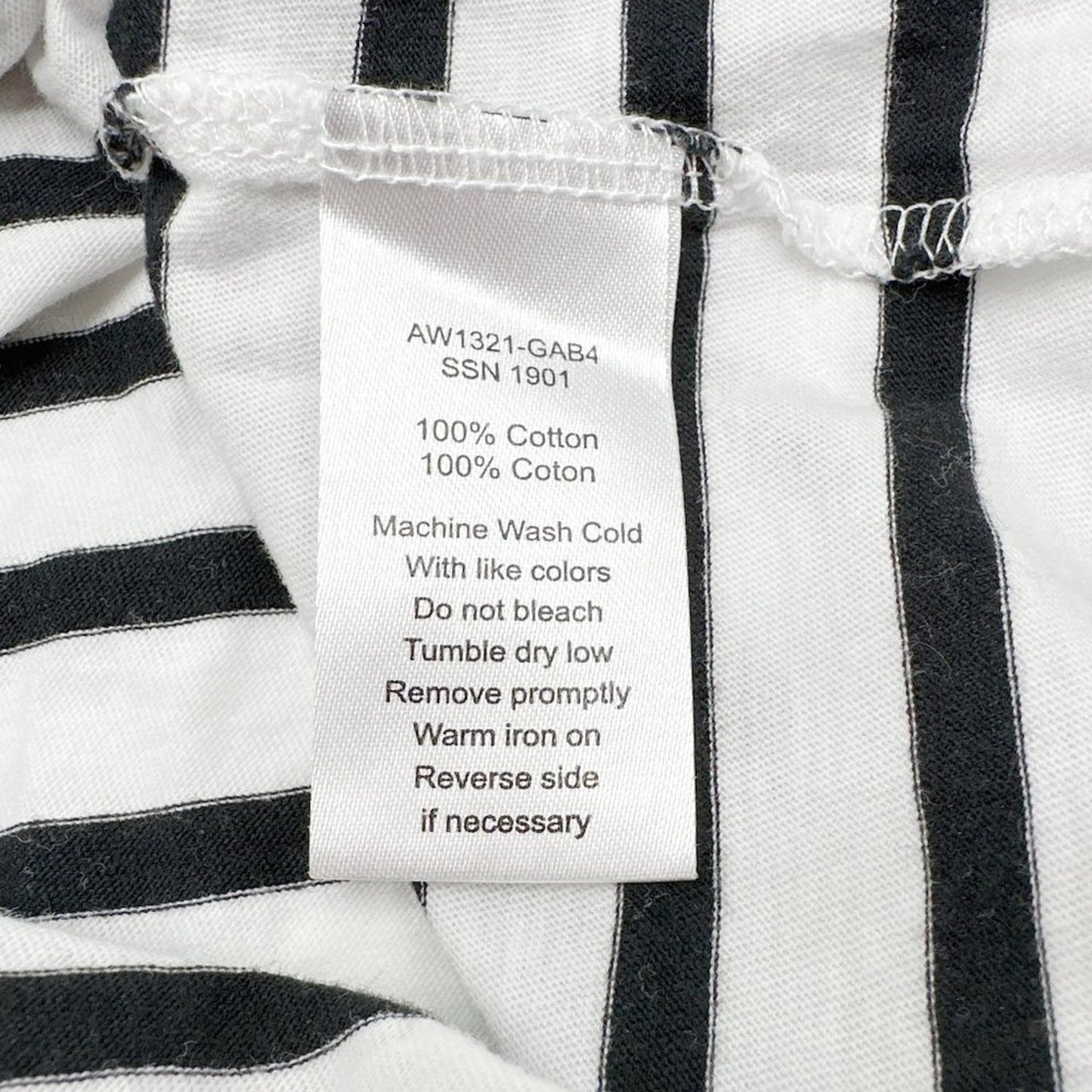 ATM Anthony Thomas Melillo Classic Jersey Striped Short Sleeve Boy Tee XS