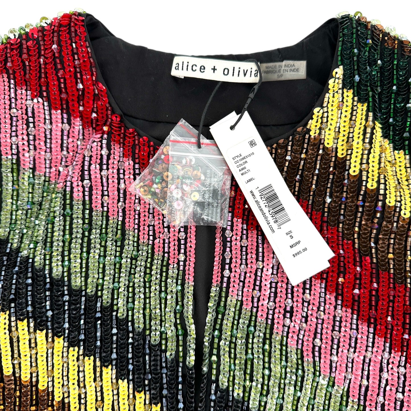 ALICE+OLIVIA Kidman Beaded Jacket S