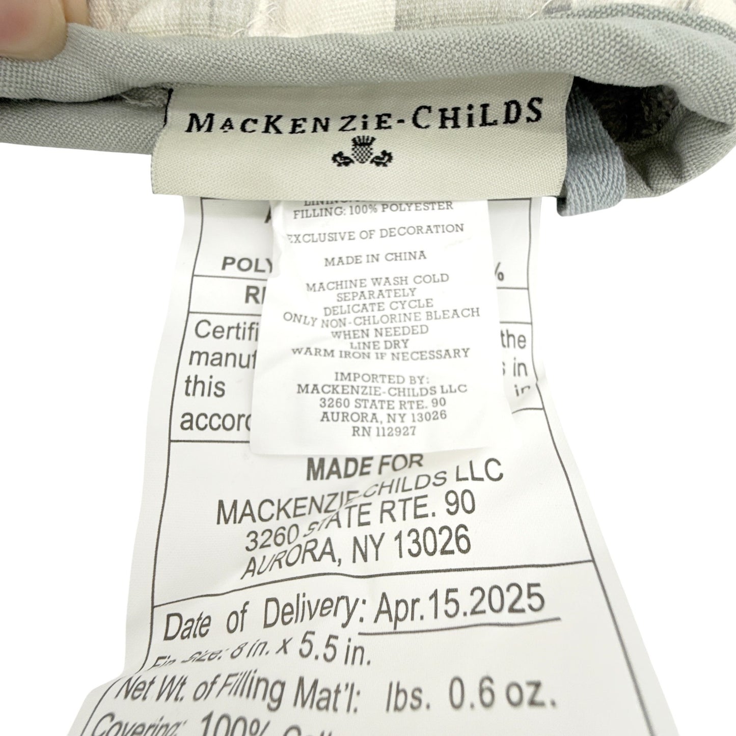 MACKENZIE-CHILDS Sterling Check Mini Oven Mitt