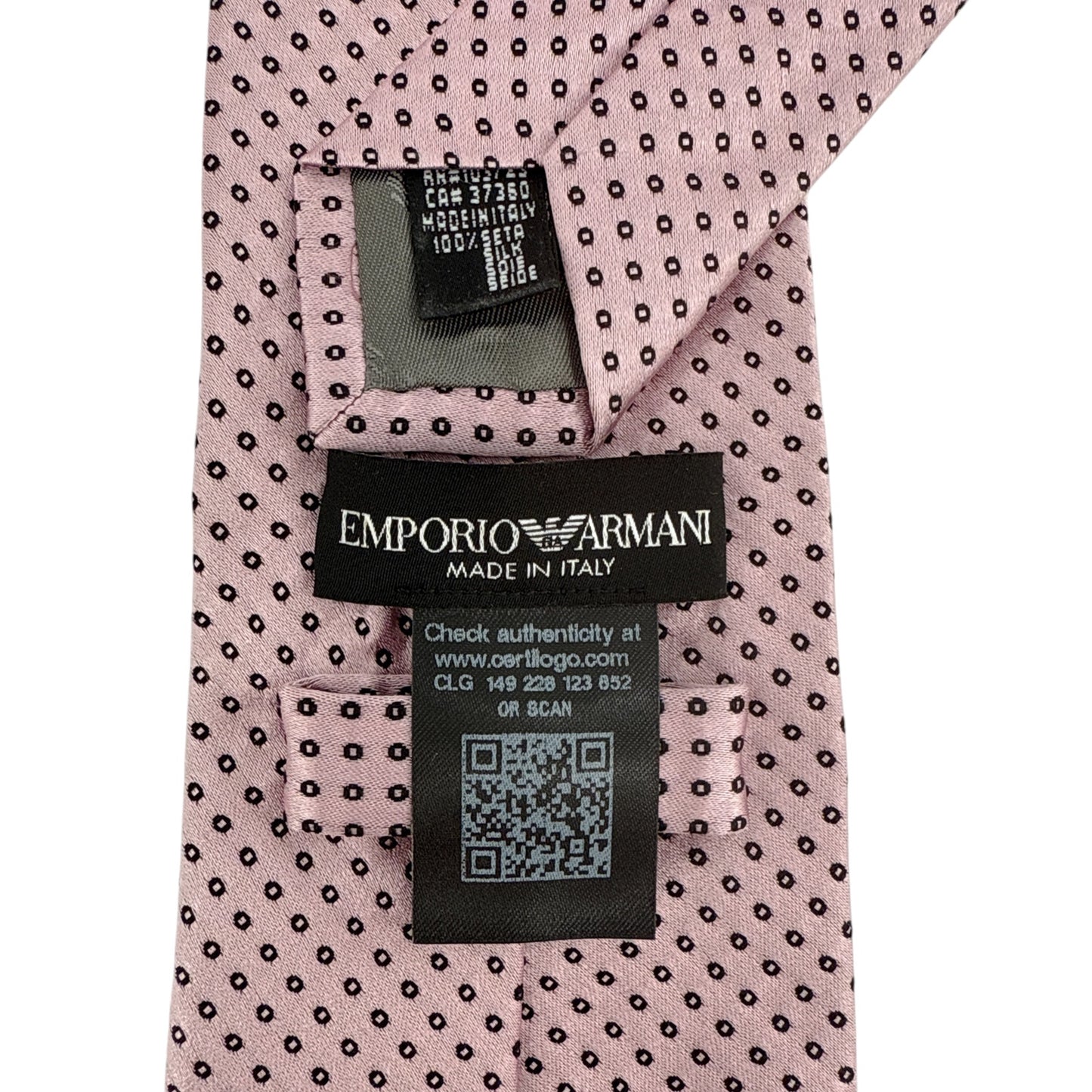 EMPORIO ARMANI Silk Tie in Pink