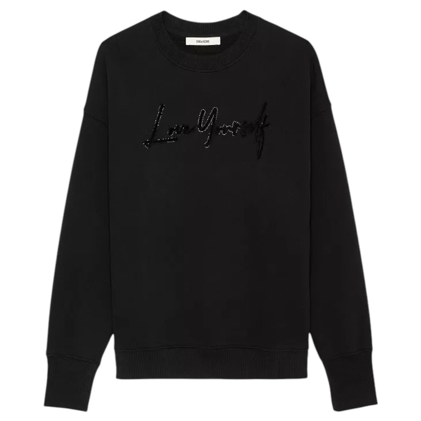 ZADIG & VOLTAIRE Oscar PMO Love Yourself Strass Sweatshirt S