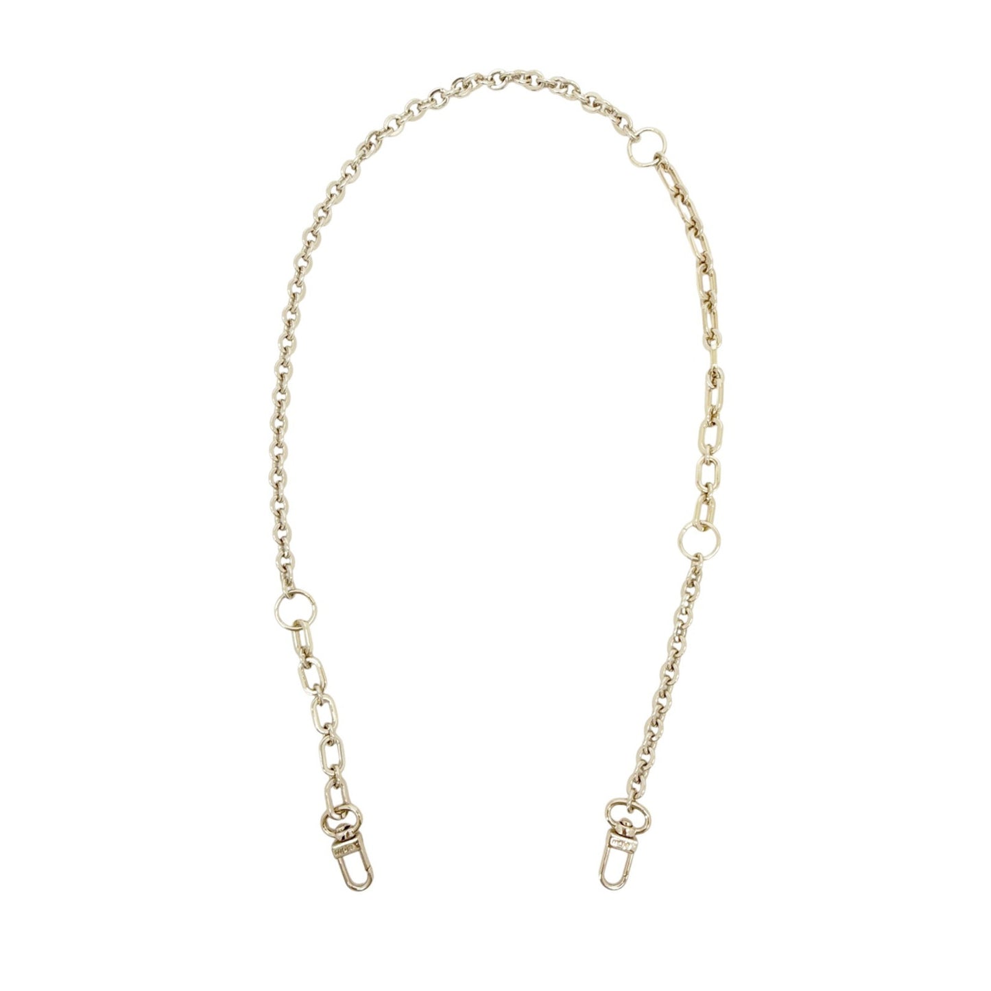 MAJE Detachable Chain Shoulder Strap in Pale Gold