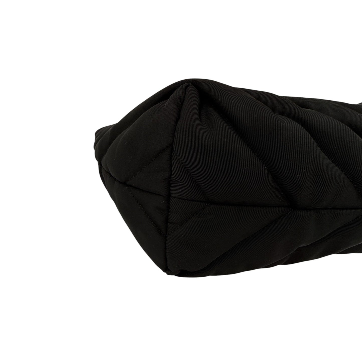 CLARE V. Le Zip Sac in Black Quilted V Puffer