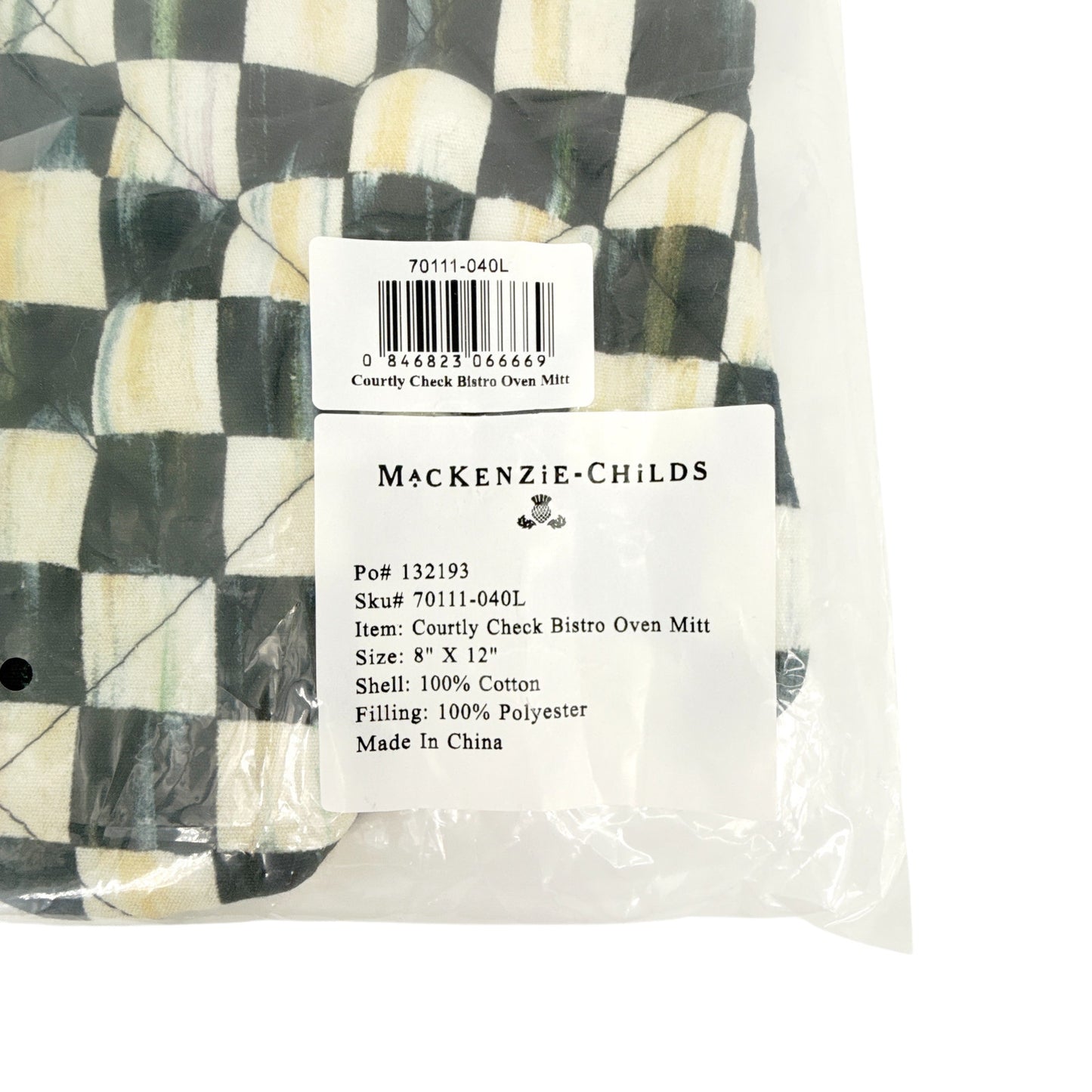MACKENZIE-CHILDS Courtly Check Bistro Oven Mitt