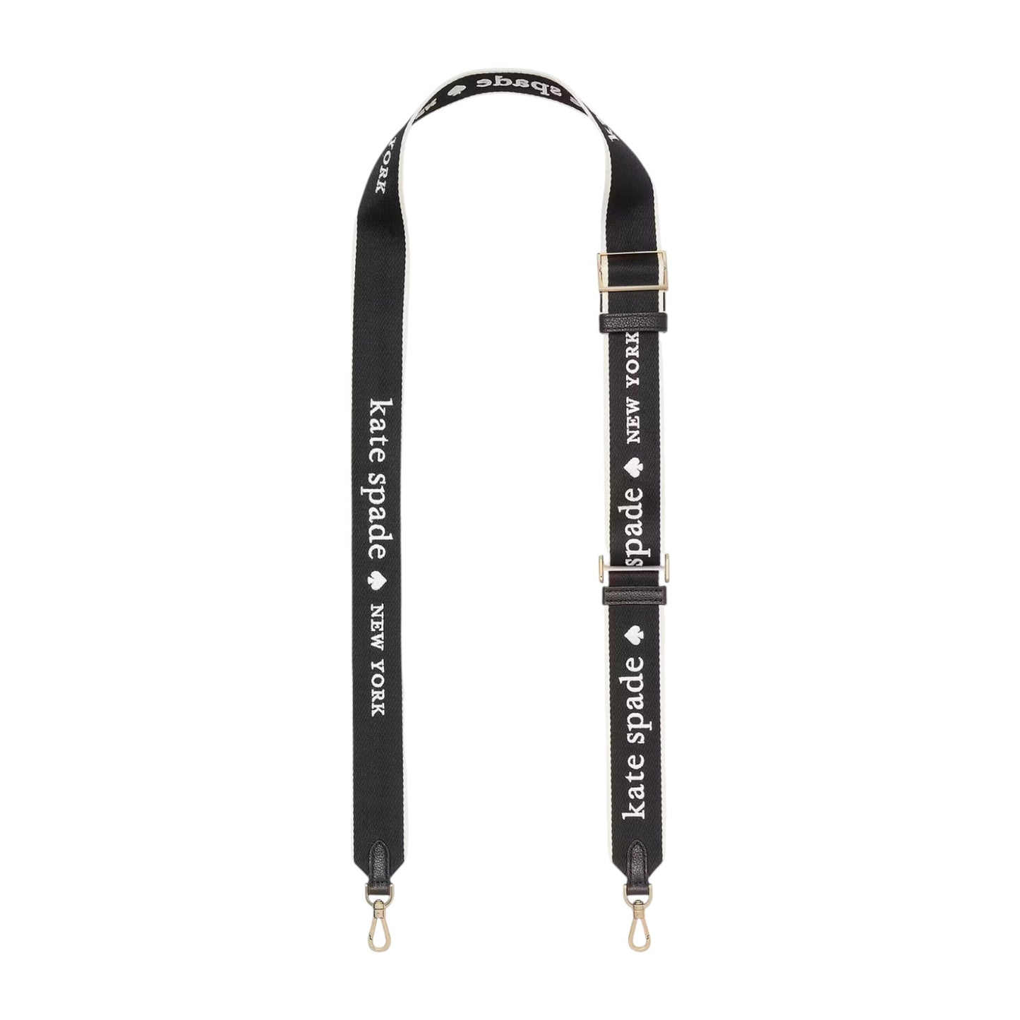 KATE SPADE New York Logo Webbing Bag Strap in Black Multi
