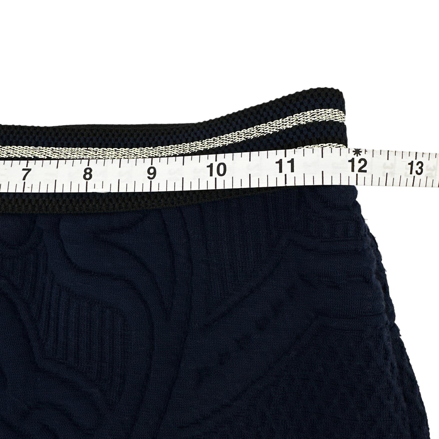 ANTHROPOLOGIE Maeve Jacquard Pencil Skirt in Navy XS
