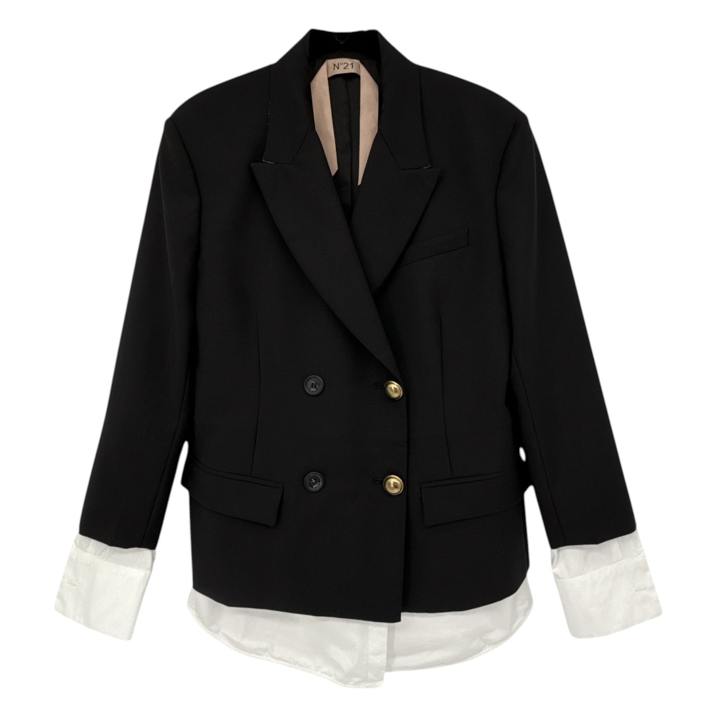 No.21 Double Breasted Blazer in Black EU40|S