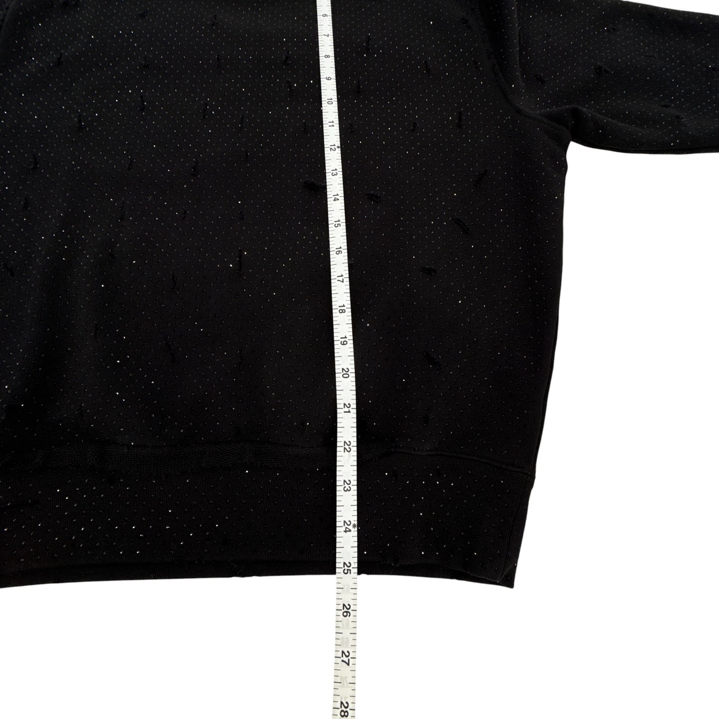 ZADIG & VOLTAIRE Edmond MO Destroy Strass Rhinestone T-Shirt XS/S