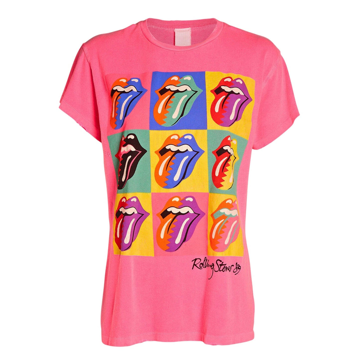 MADEWORN Rolling Stones 89 Multi Tongue Tee XS