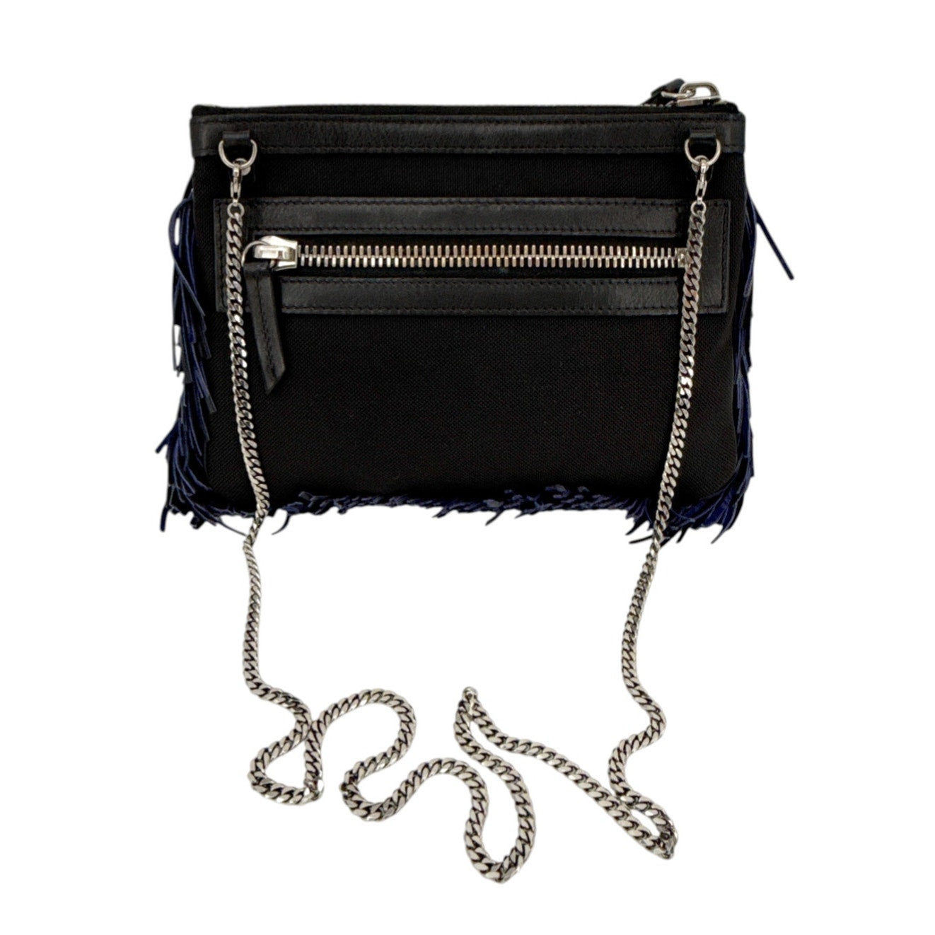 PROENZA SCHOULER Nappa Leather Fringe Convertible Clutch Bag