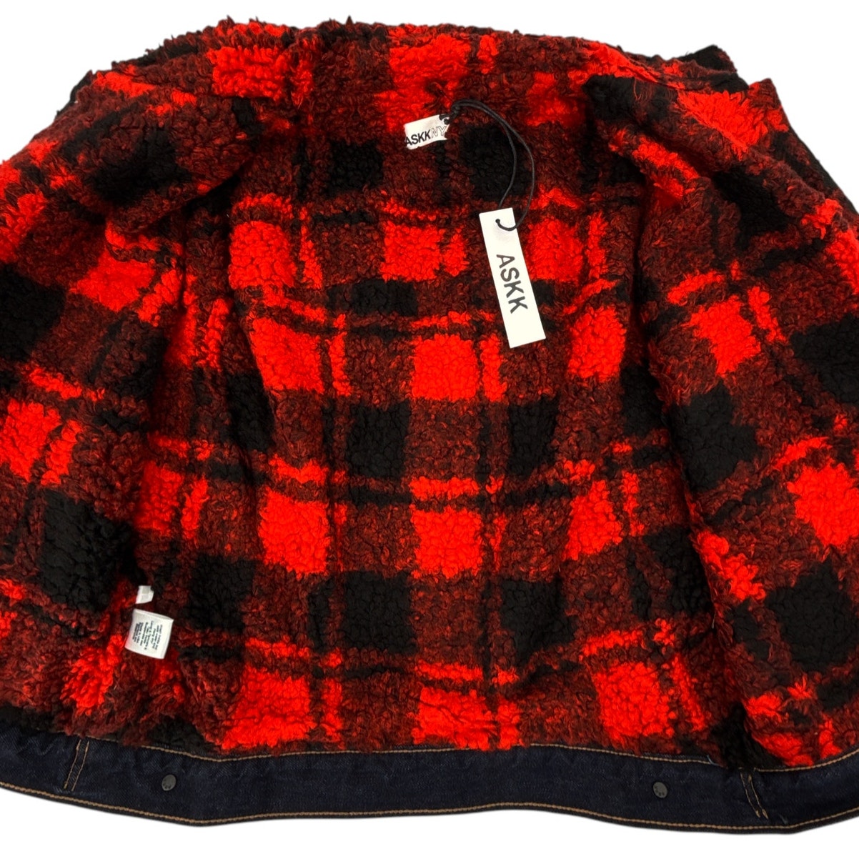 ASKK NY Nova Lined Jacket in Indigo Plaid 1|S