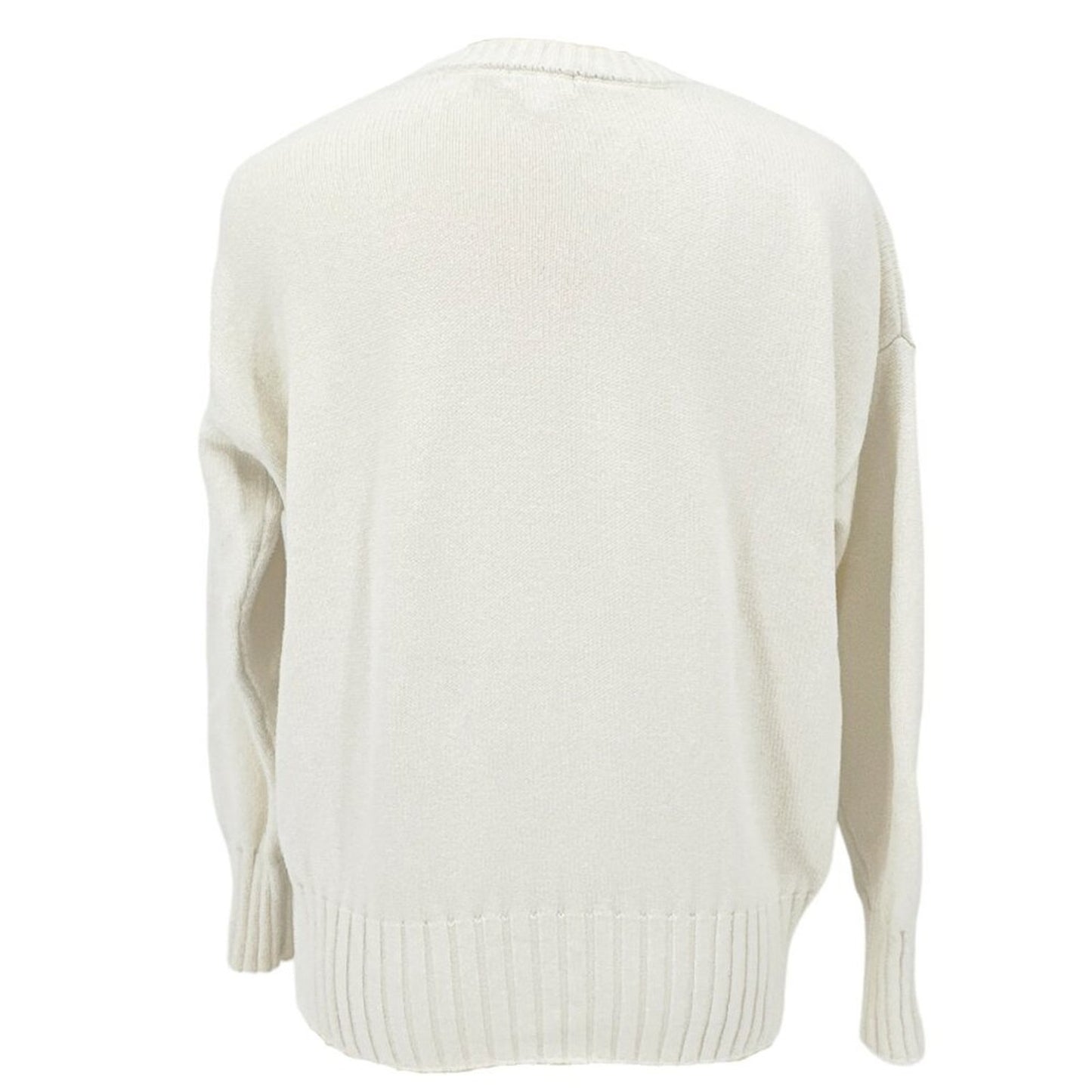 MINNIE ROSE Multi Color LOVE Crew Neck Sweater S