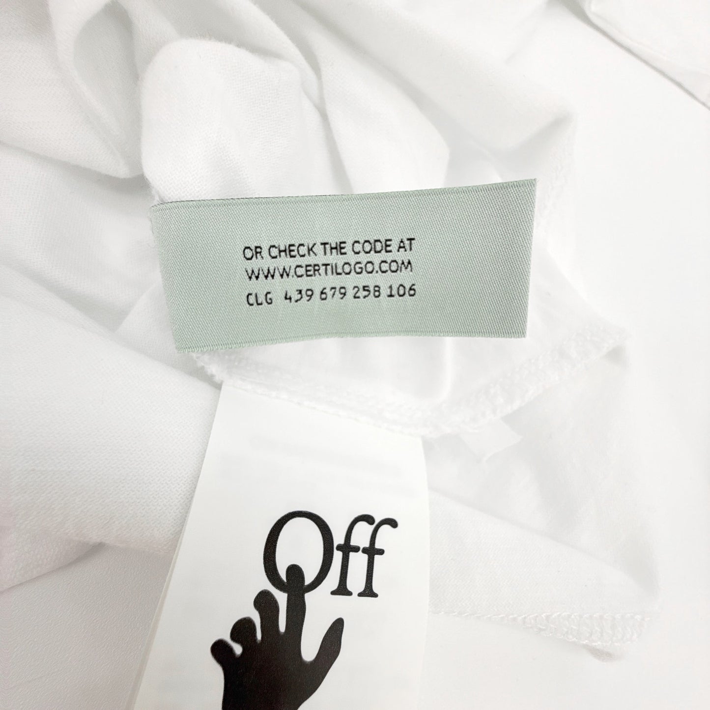 OFF WHITE Embroidered Mini Floral Arrows Tee S