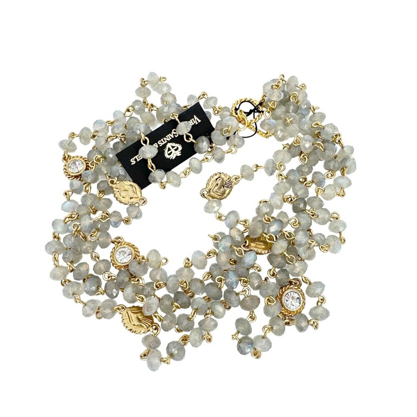 VIRGINS SAINTS & ANGELS VSA Magdalena 6mm Lux Labradorite & Gold