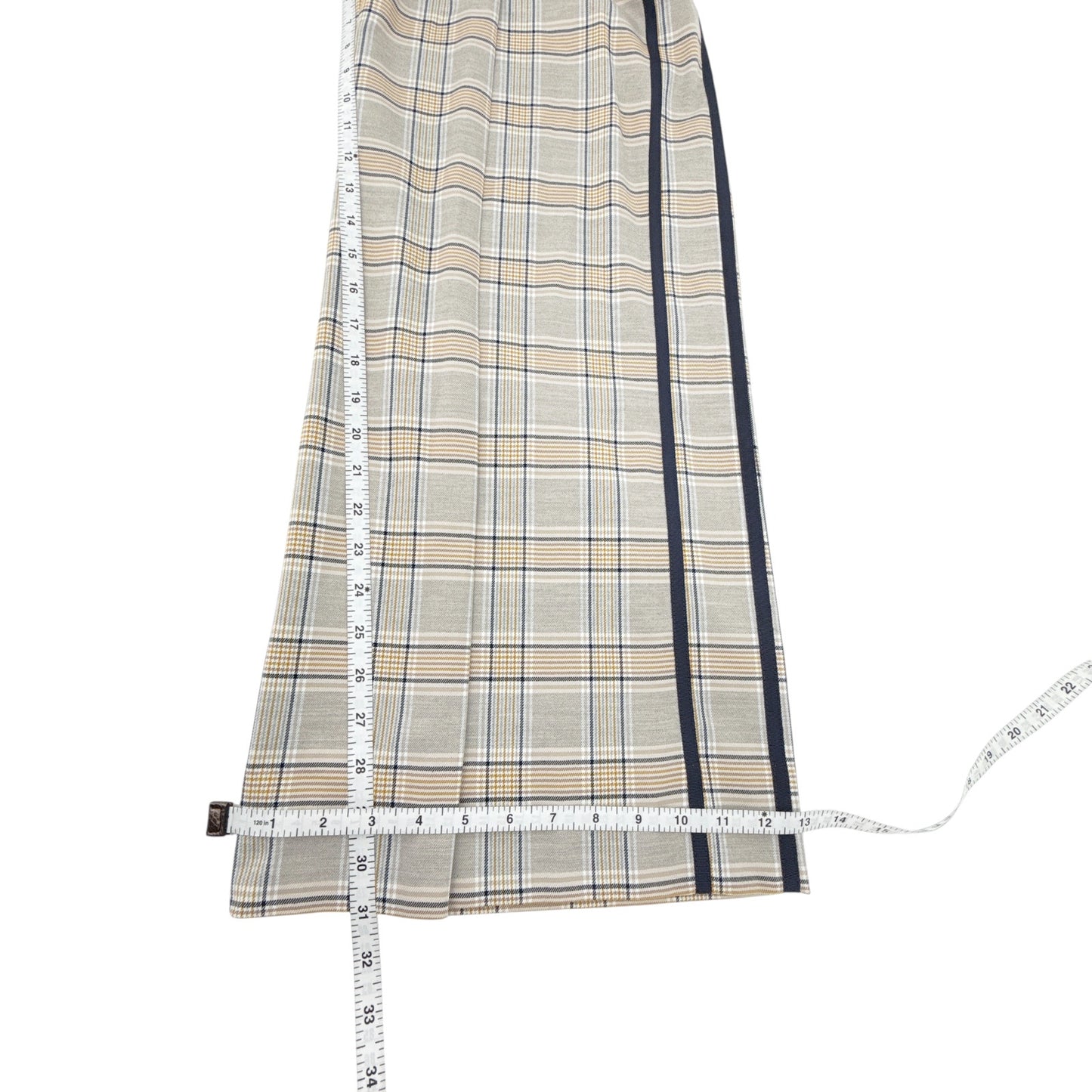 ME+EM Statement Check Super Wide Leg Trouser UK6|US2