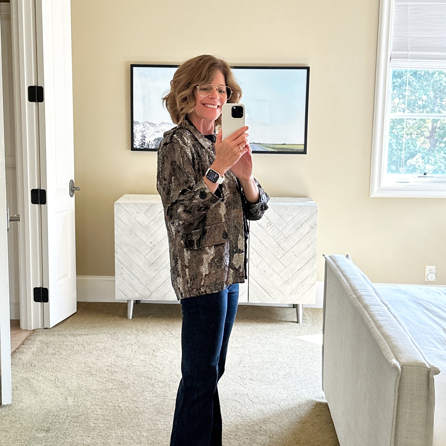 ZADIG & VOLTAIRE Kid Sequin Camo Jacket XS