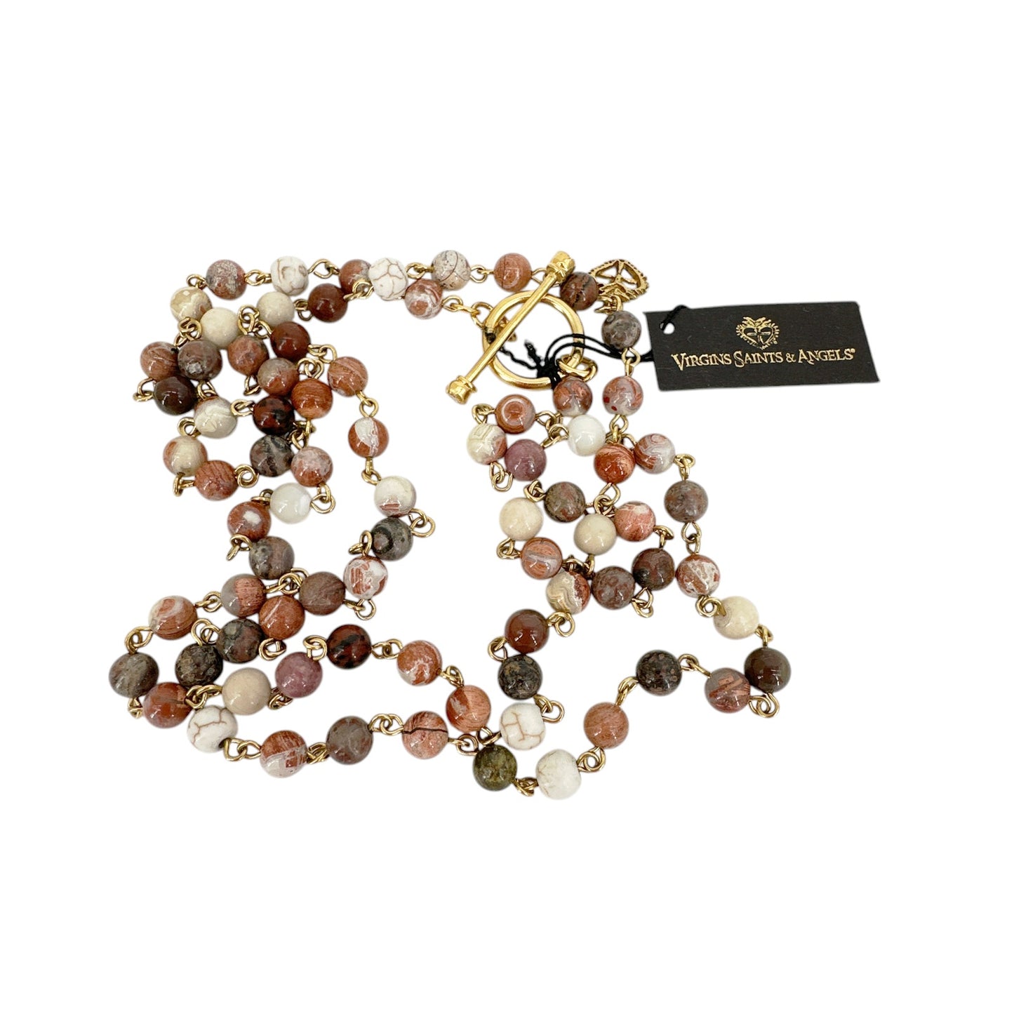 VIRGINS SAINTS & ANGELS VSA Delfina 6mm Lux Mixed Multi Quartz & Gold
