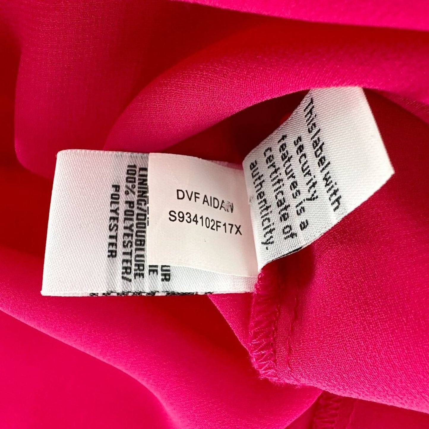 DIANE Von FURSTENBERG DVF Aidan Tie Neck Silk Blouse 8