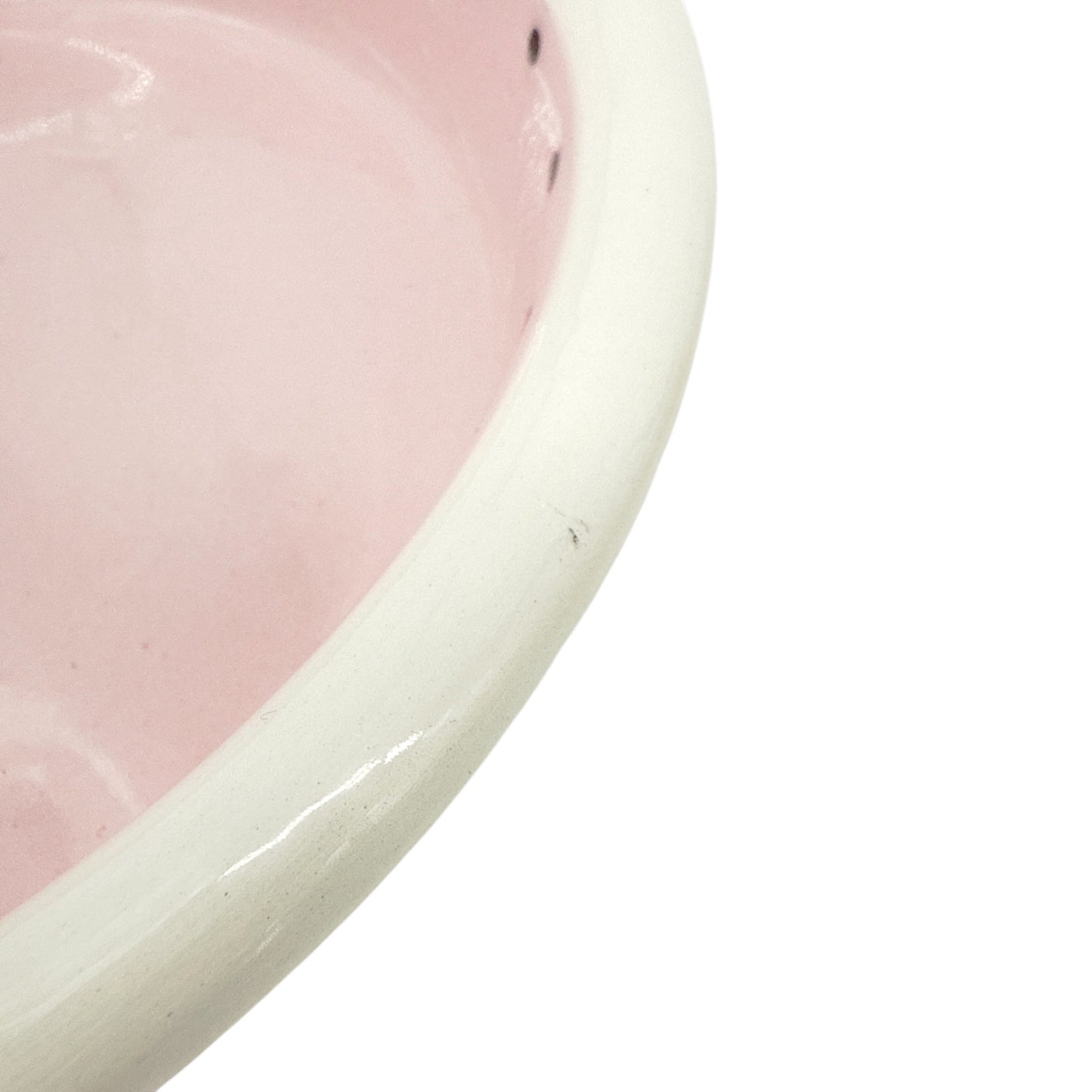 PET BOWLS Ceramic Small Pink Set of 2