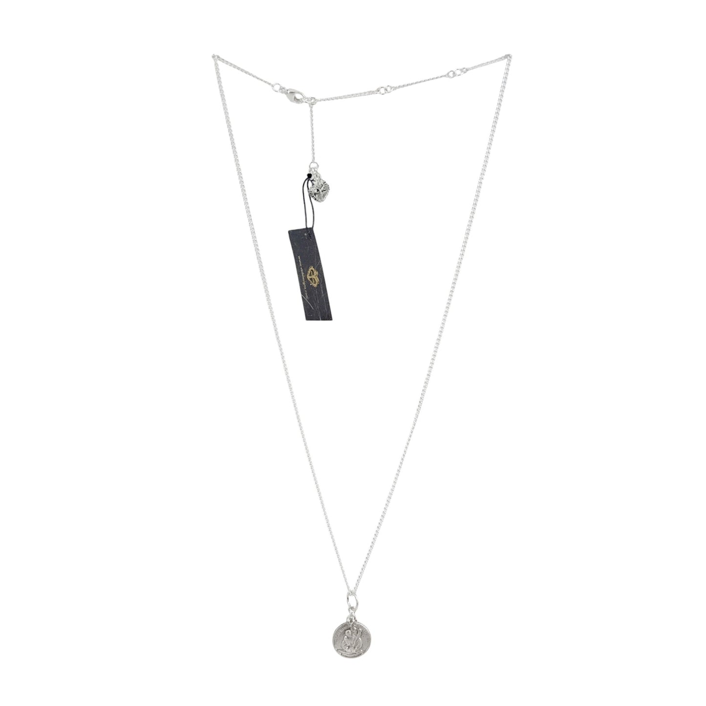 VIRGINS SAINTS & ANGELS VSA Saint Christopher Charm Necklace in Silver