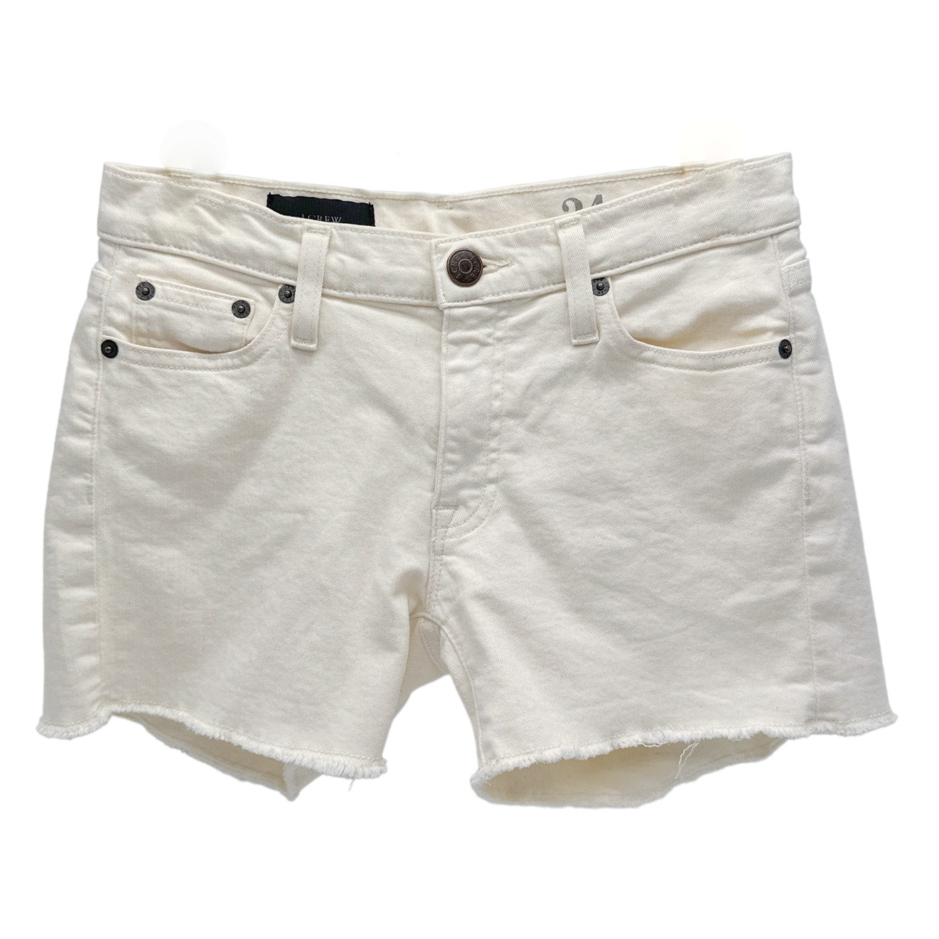 J.CREW Denim Short in Ecru 24