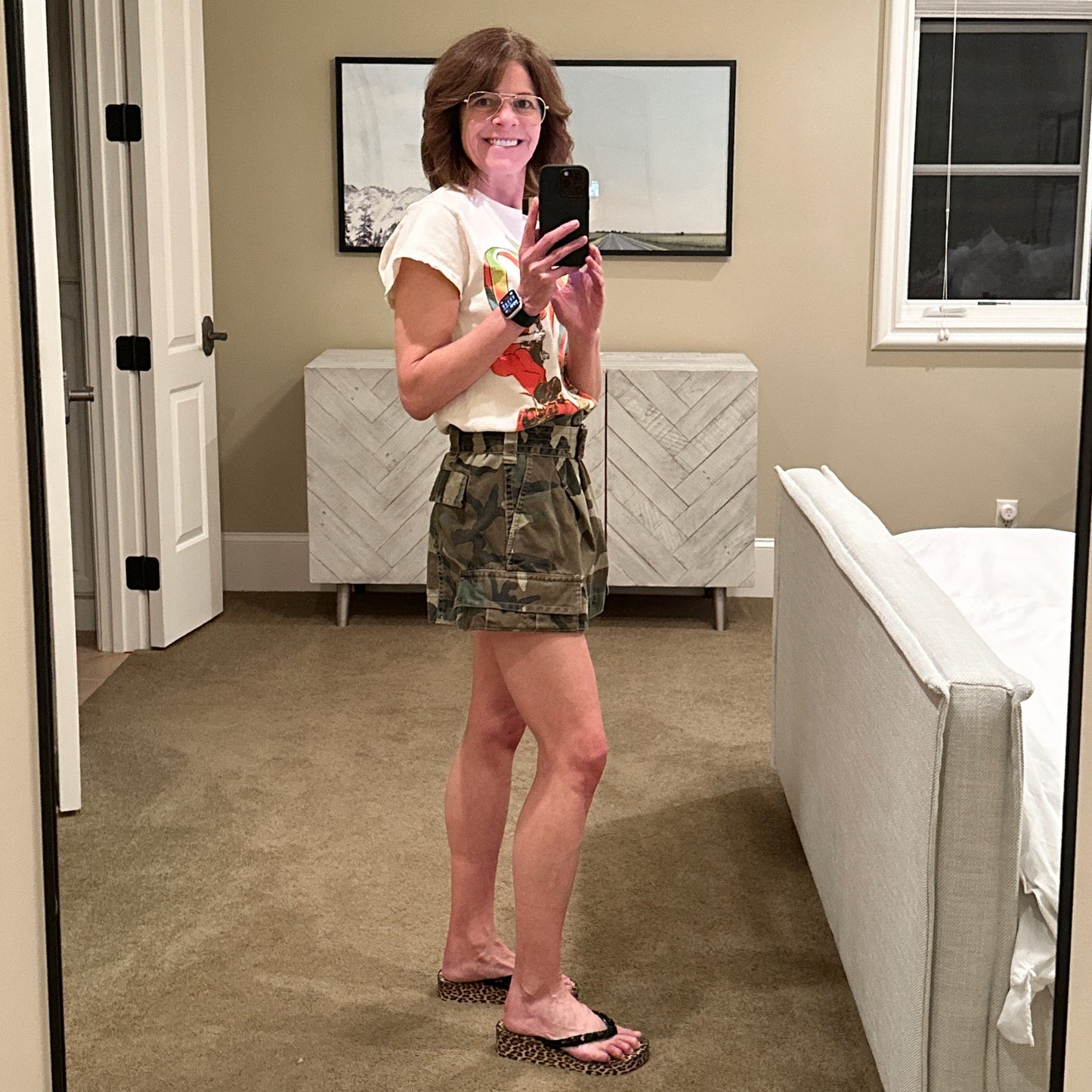 MARC JACOBS Army Cargo Pocket Short in Military Green Multi 0