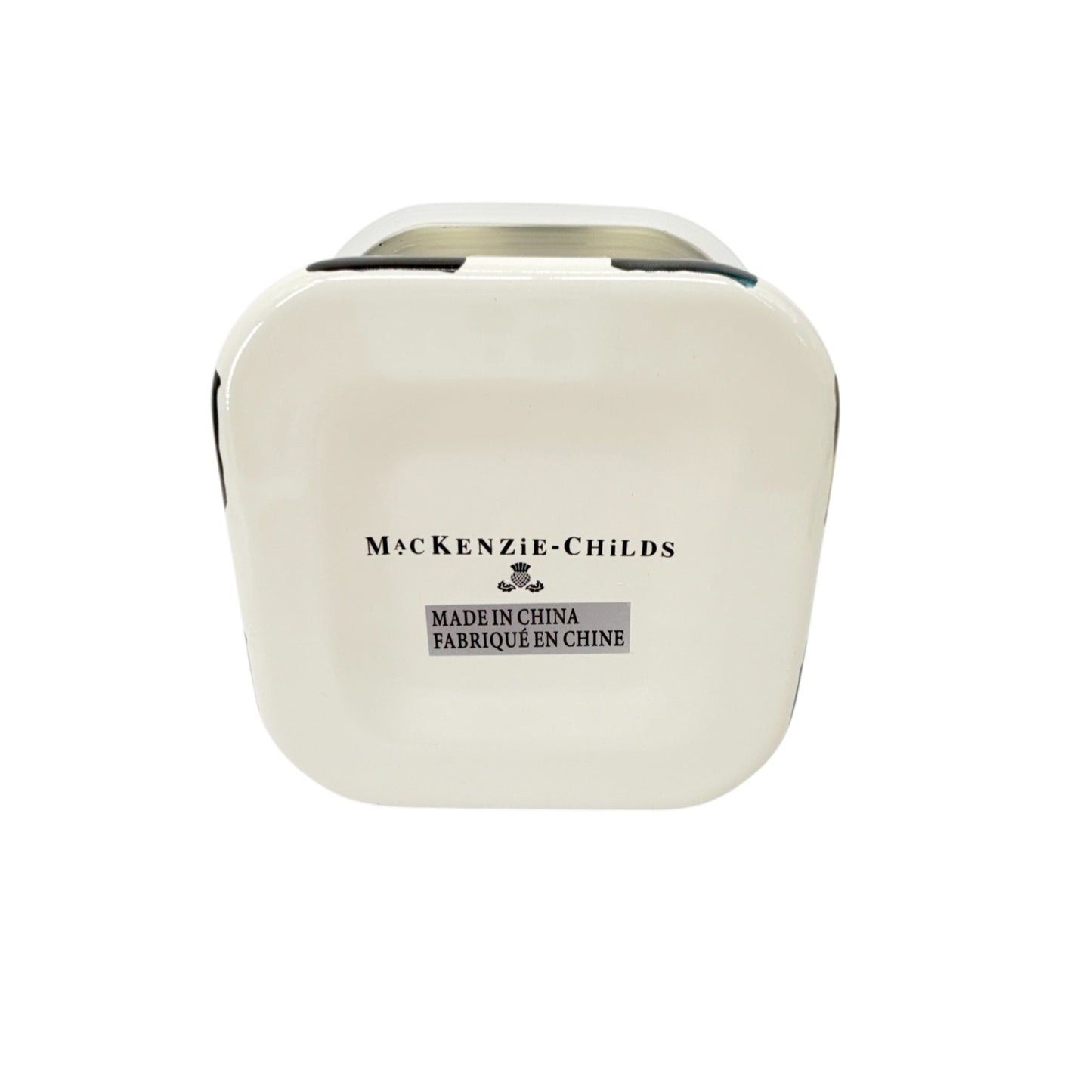 MACKENZIE-CHILDS Courtly Check Enamel Deep Squarage Bowl || Small