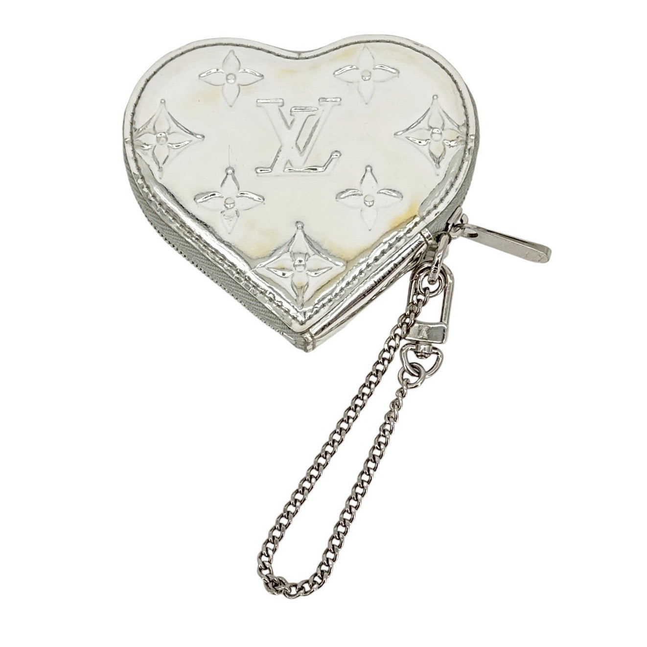 LOUIS VUITTON Heart Coin Purse Monogram Mirror