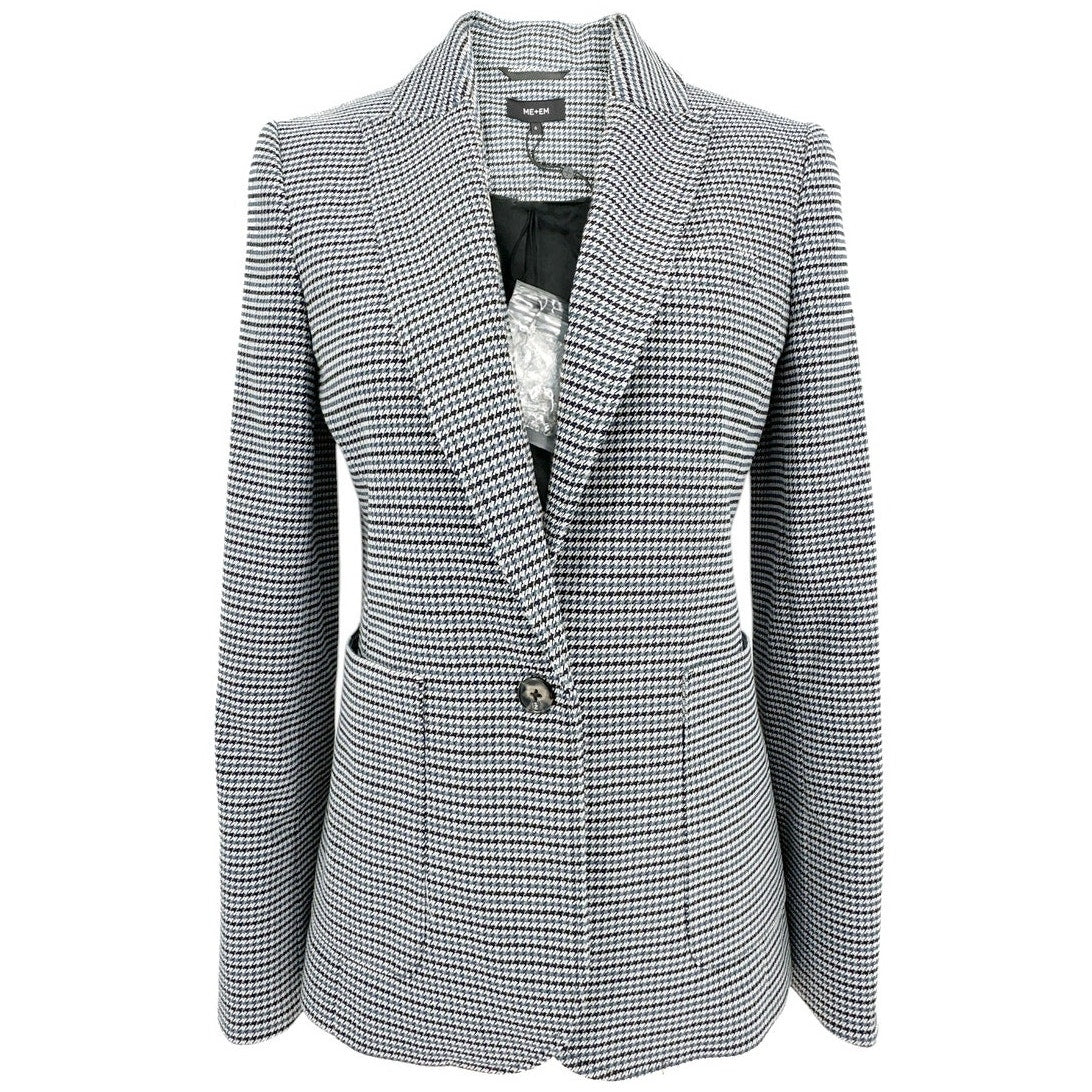 ME+EM Houndstooth Boyfriend Blazer UK10 | US6 | Small