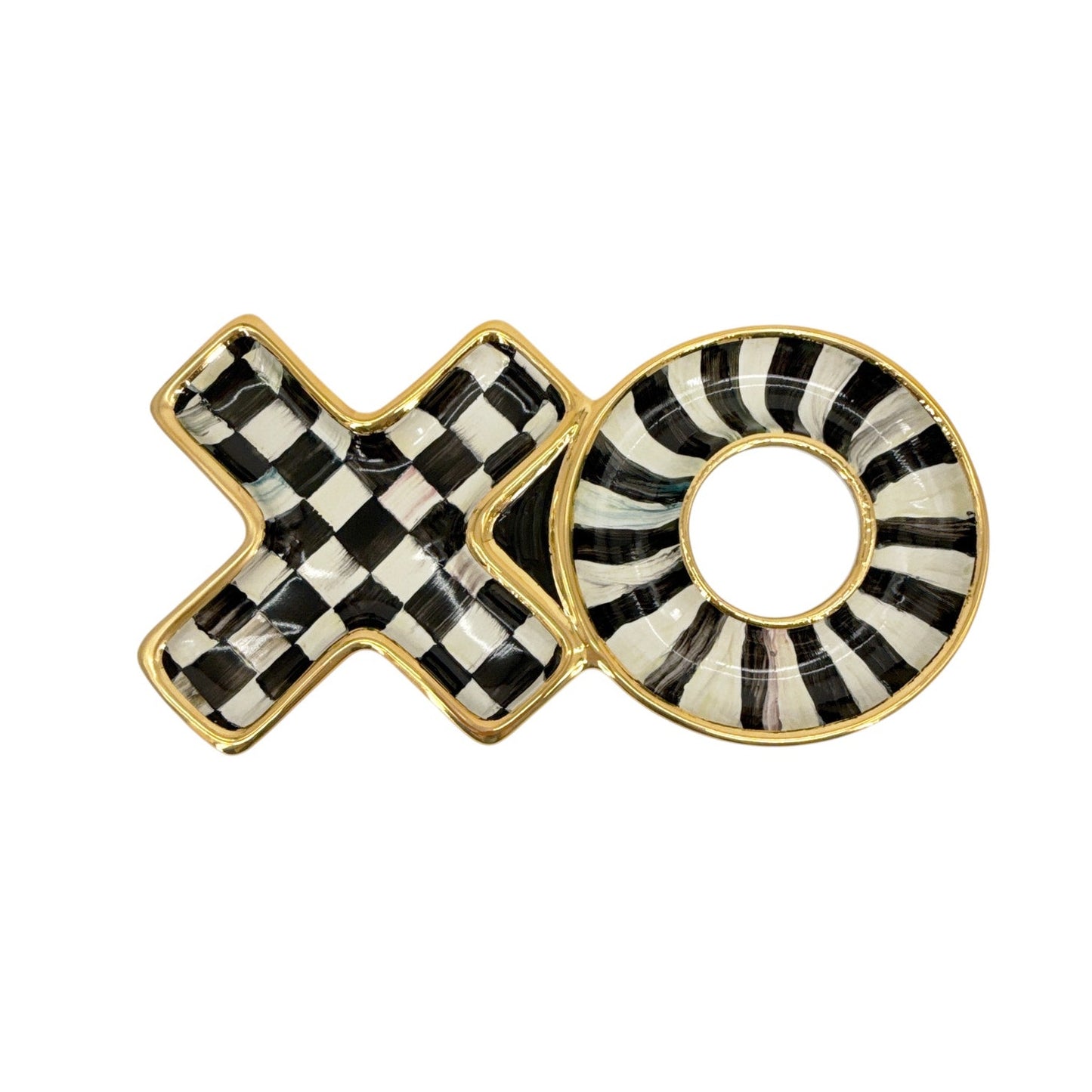 MACKENZIE-CHILDS XO Dish in Courtly Check