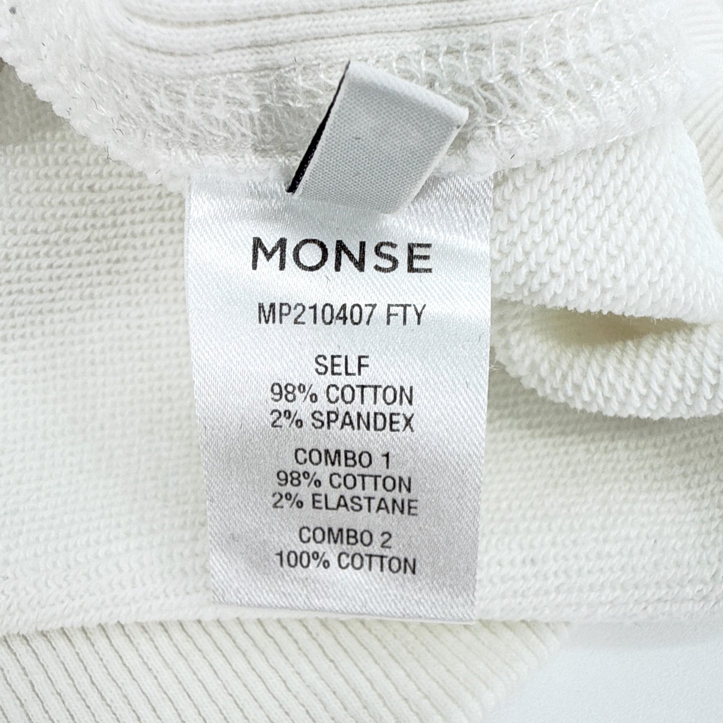 MONSE Scrapbook Patch Sweatshirt in Ivory XS
