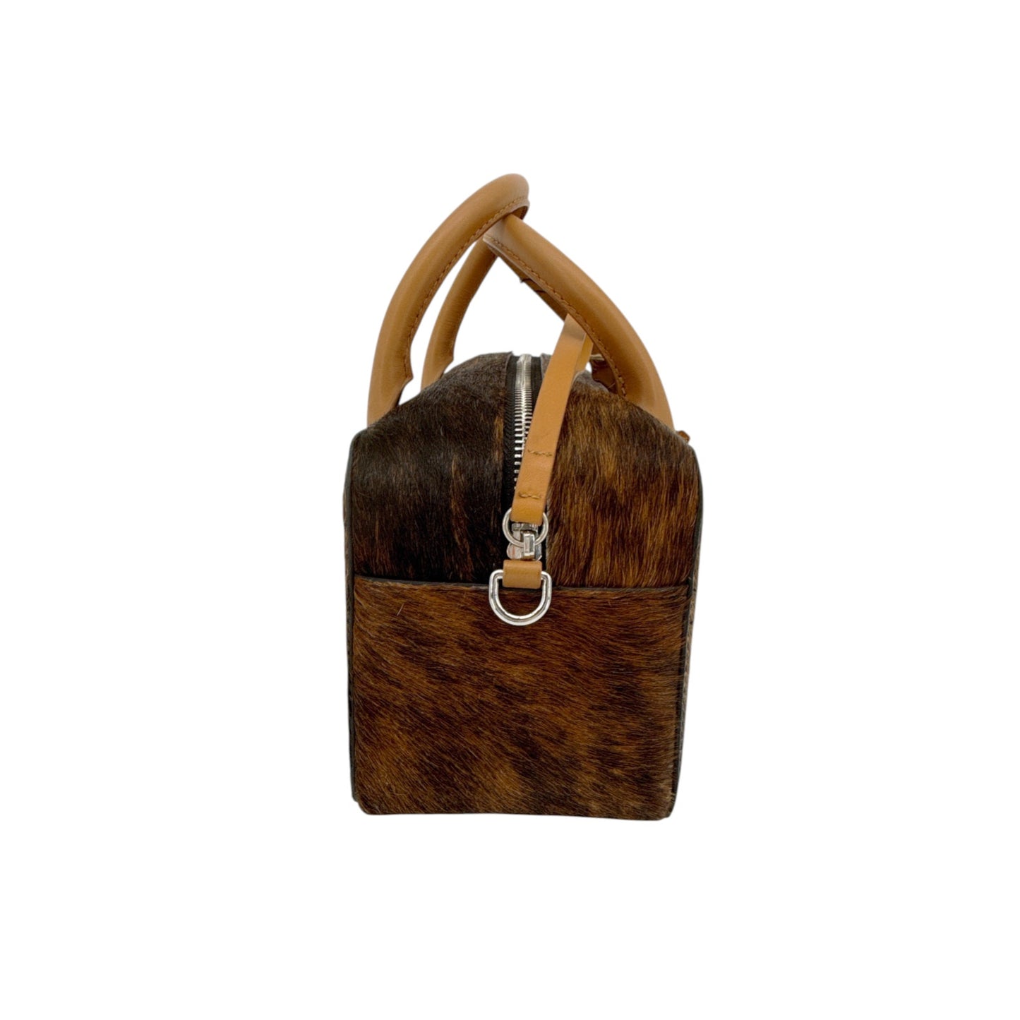 RACHEL COMEY Brynd Small Box Bag in Umber Calf Hair