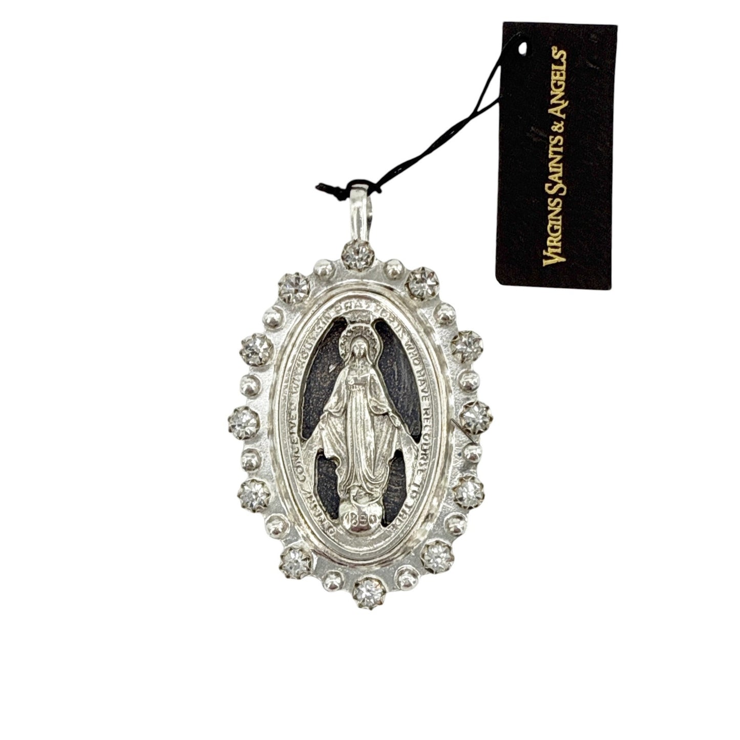 VIRGINS SAINTS & ANGELS VSA Milagrosa Medallion in Silver