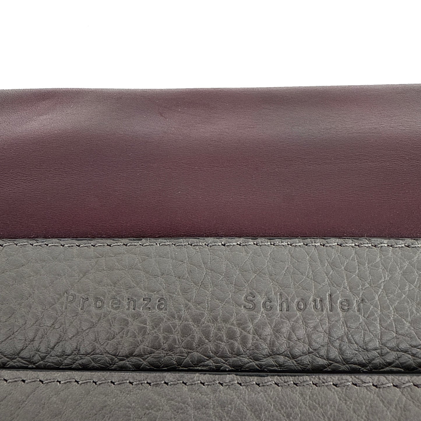 PROENZA SCHOULER PS Elliot Calfskin Shoulder Bag in Burgundy