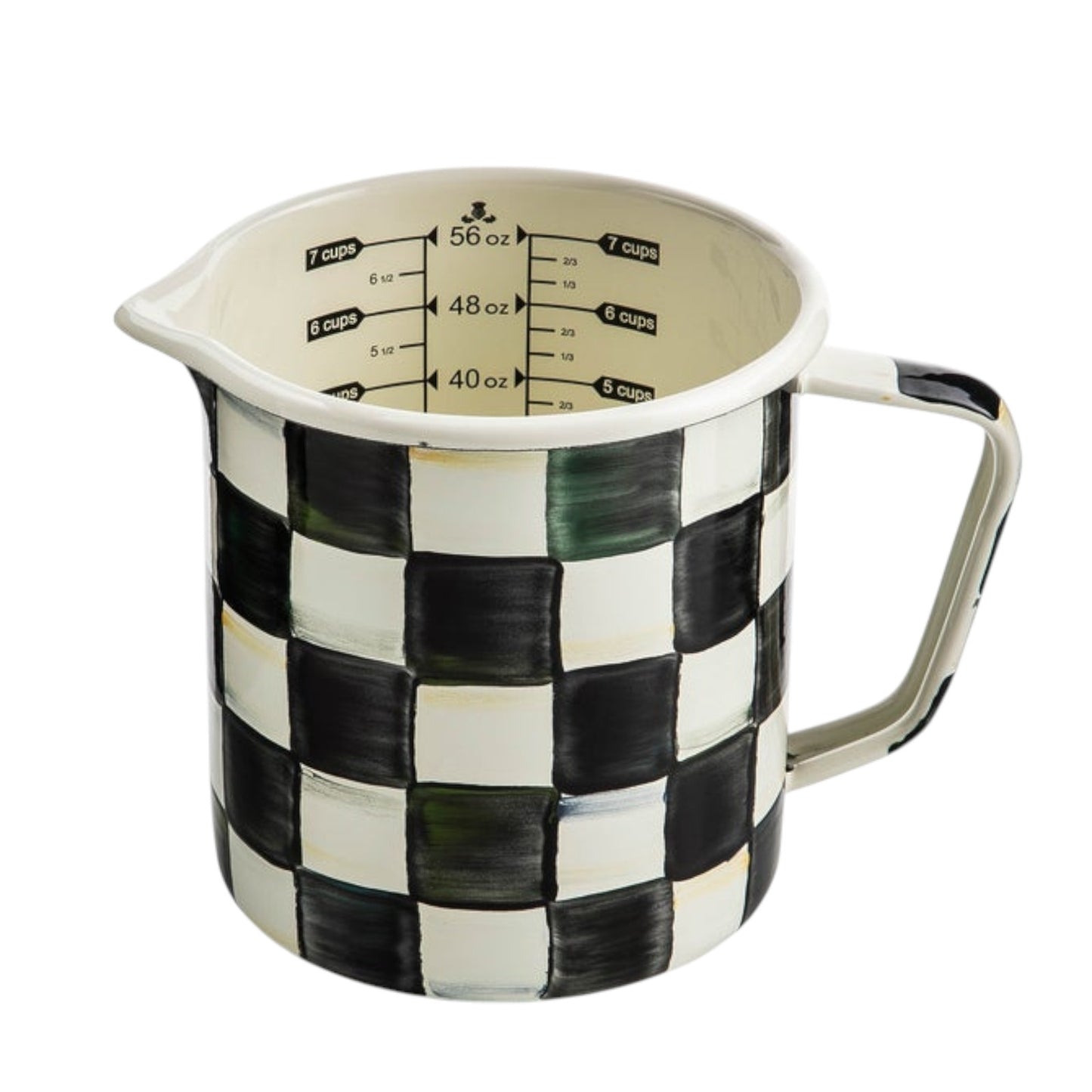 MACKENZIE-CHILDS 7 Cup Measuring Cup in Courtly Check