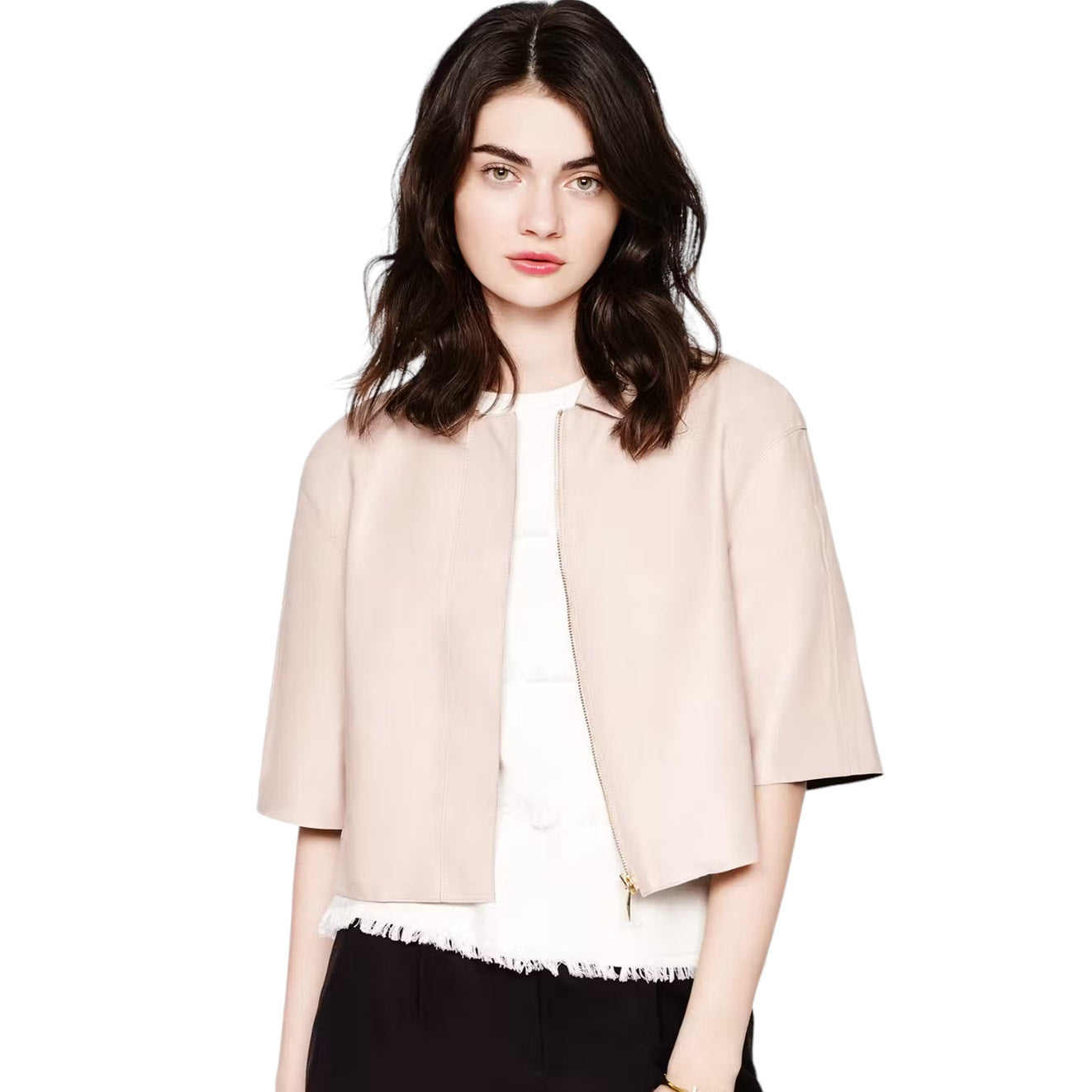 KATE SPADE Madison Avenue Collection Mariya Leather Jacket M