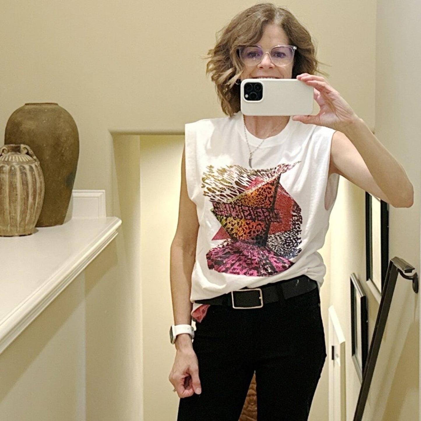 ZADIG & VOLTAIRE Weny Life Show Muscle Tee "Life is Wild" S