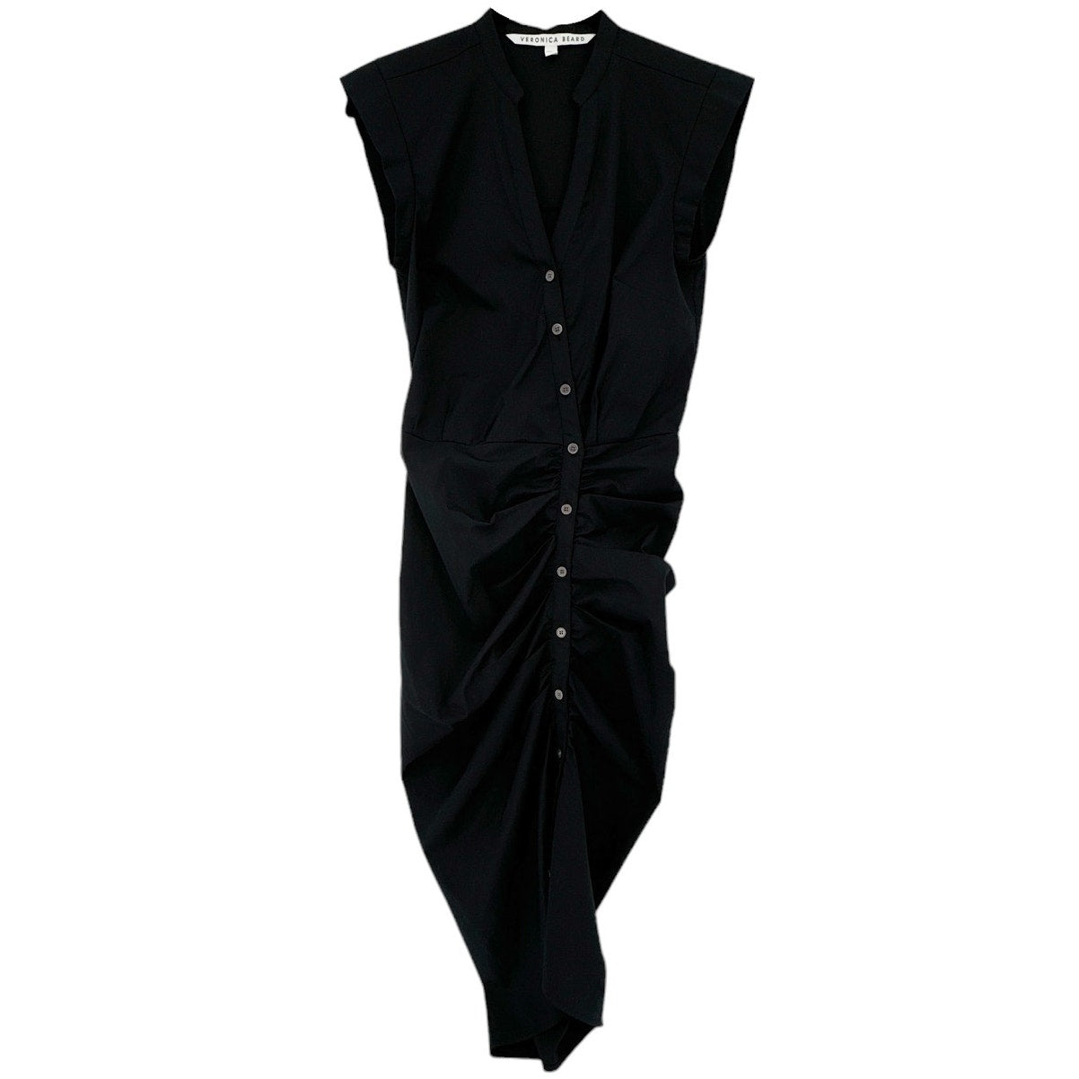 VERONICA BEARD Ruched Shirt Dress 0