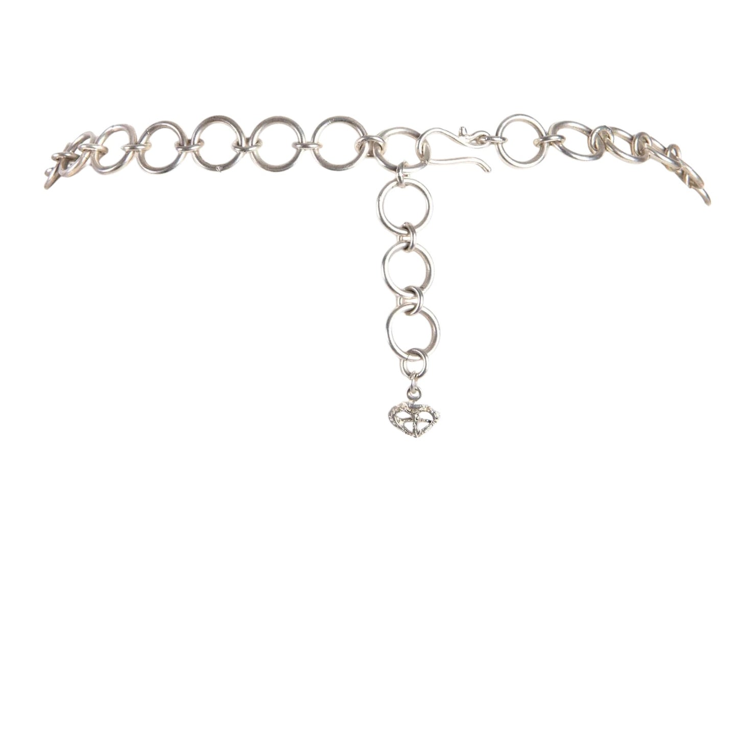 VIRGINS SAINTS & ANGELS VSA Love Chain Necklace with Electra Medallion in Silver
