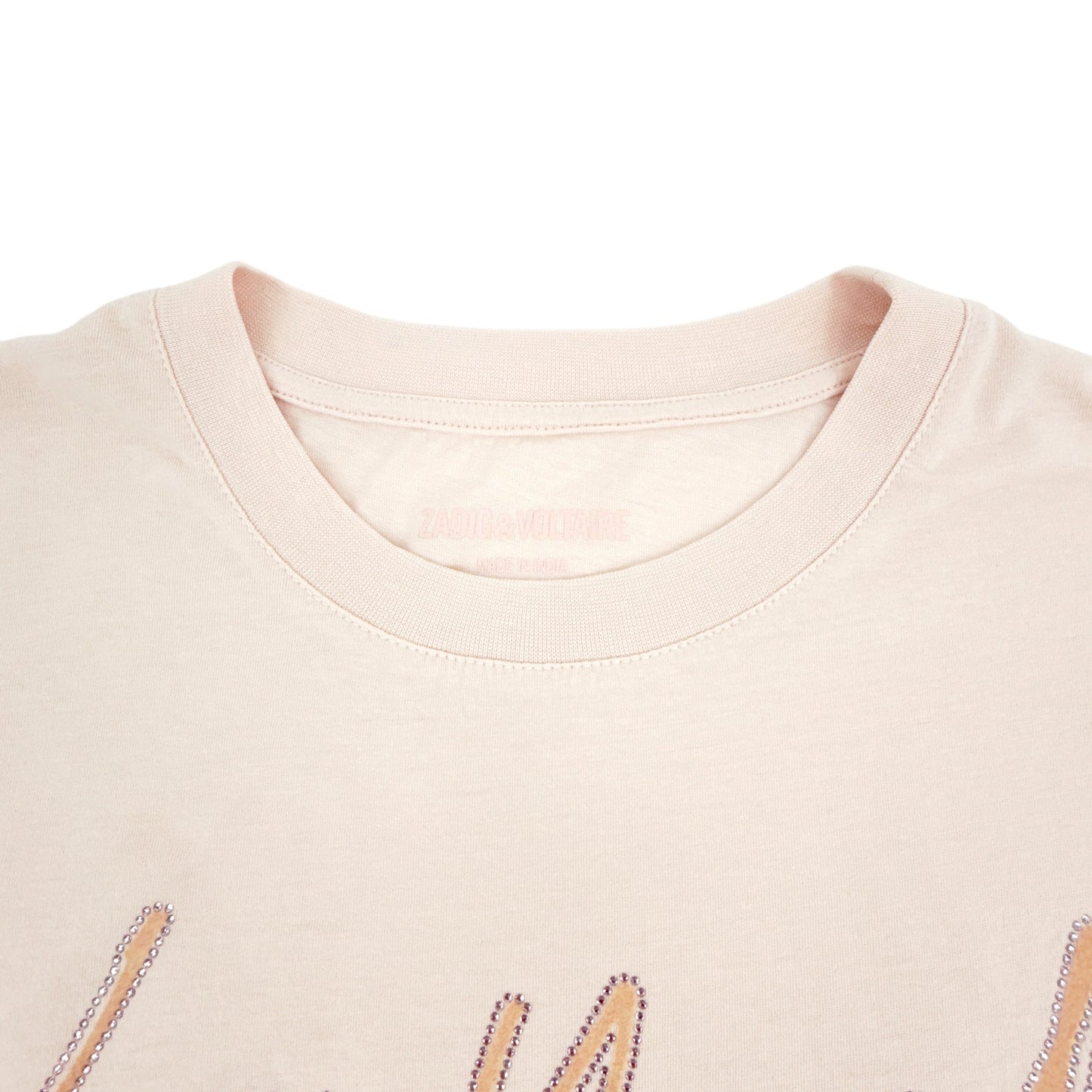 ZADIG & VOLTAIRE Tommer Love Yourself Diamanté T-shirt S
