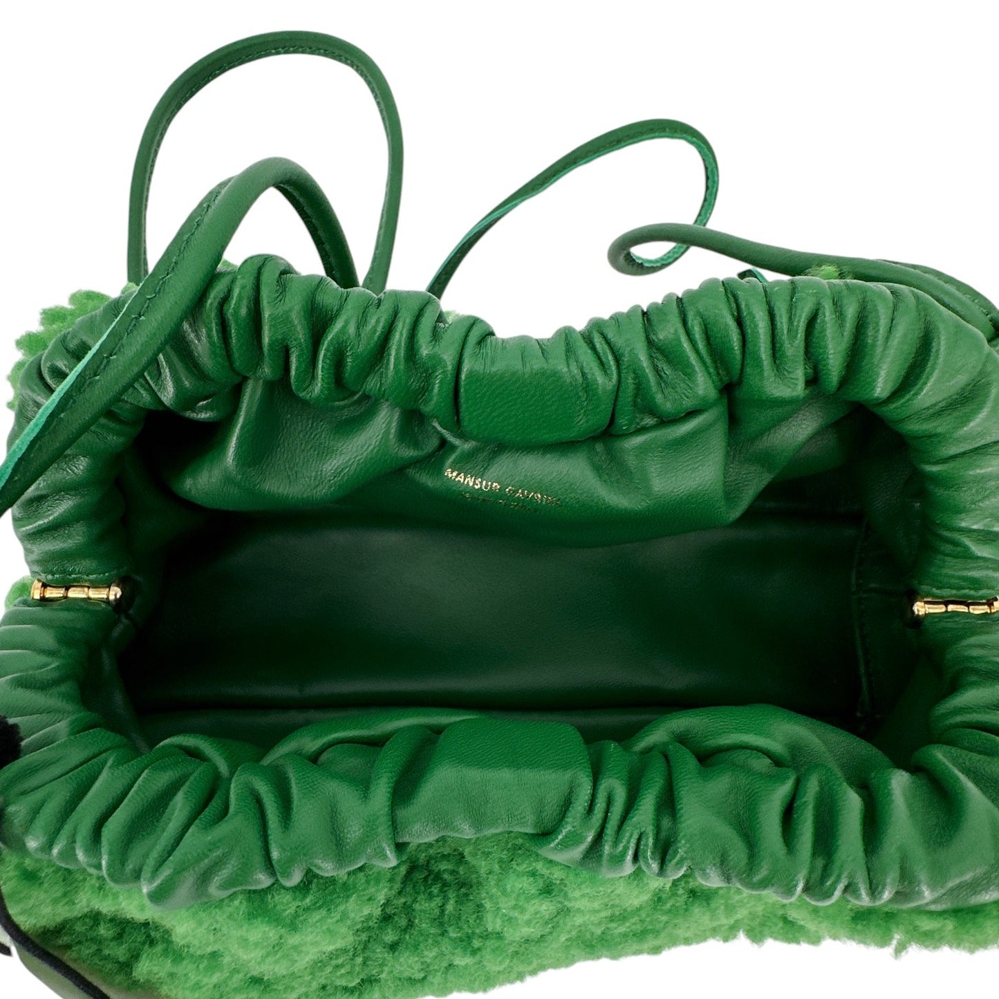 MANSUR GAVRIEL Mini Cloud Genuine Shearling Top Handle Bag