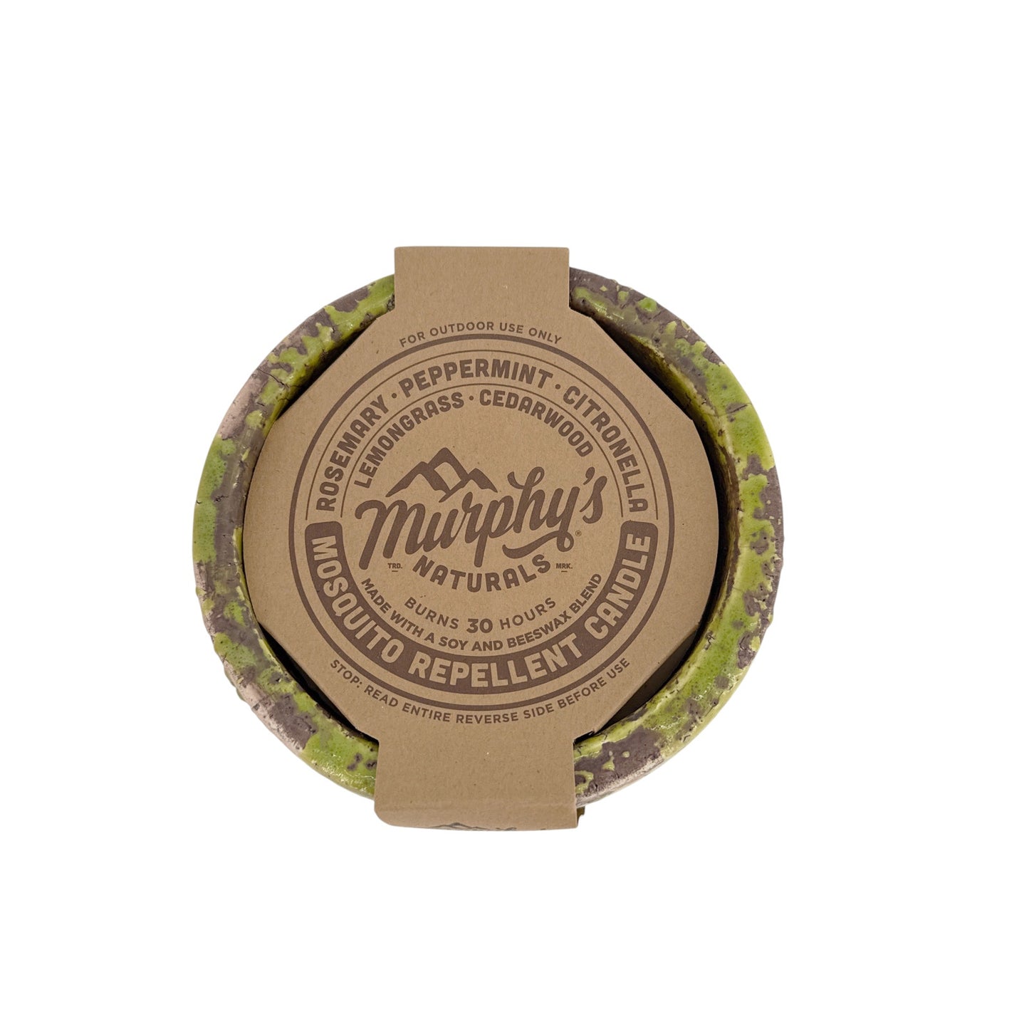 MURPHY's Naturals Mosquito Repellent Ceramic Garden Candle in Green