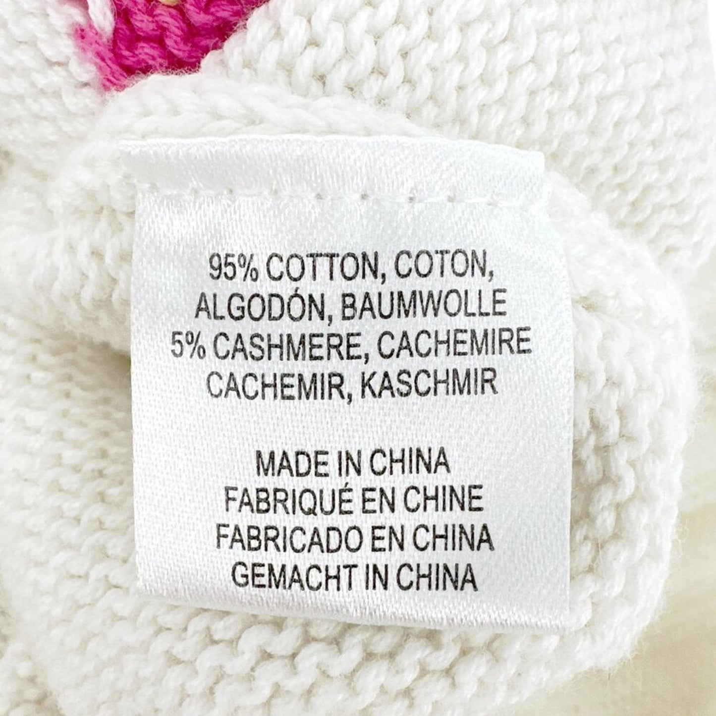 MINNIE ROSE Multi Color LOVE Crew Neck Sweater S