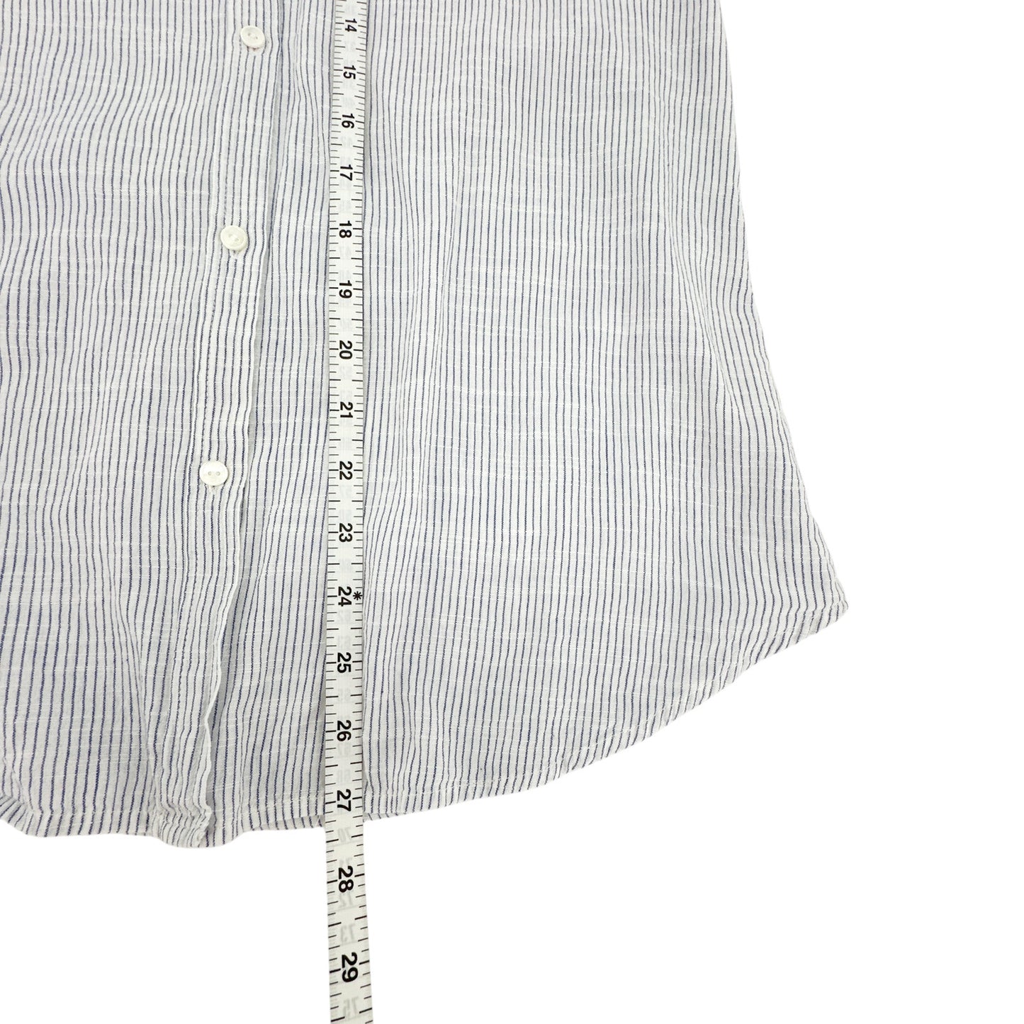 NILI LOTAN Pinstripe Cotton Voile NL Shirt S