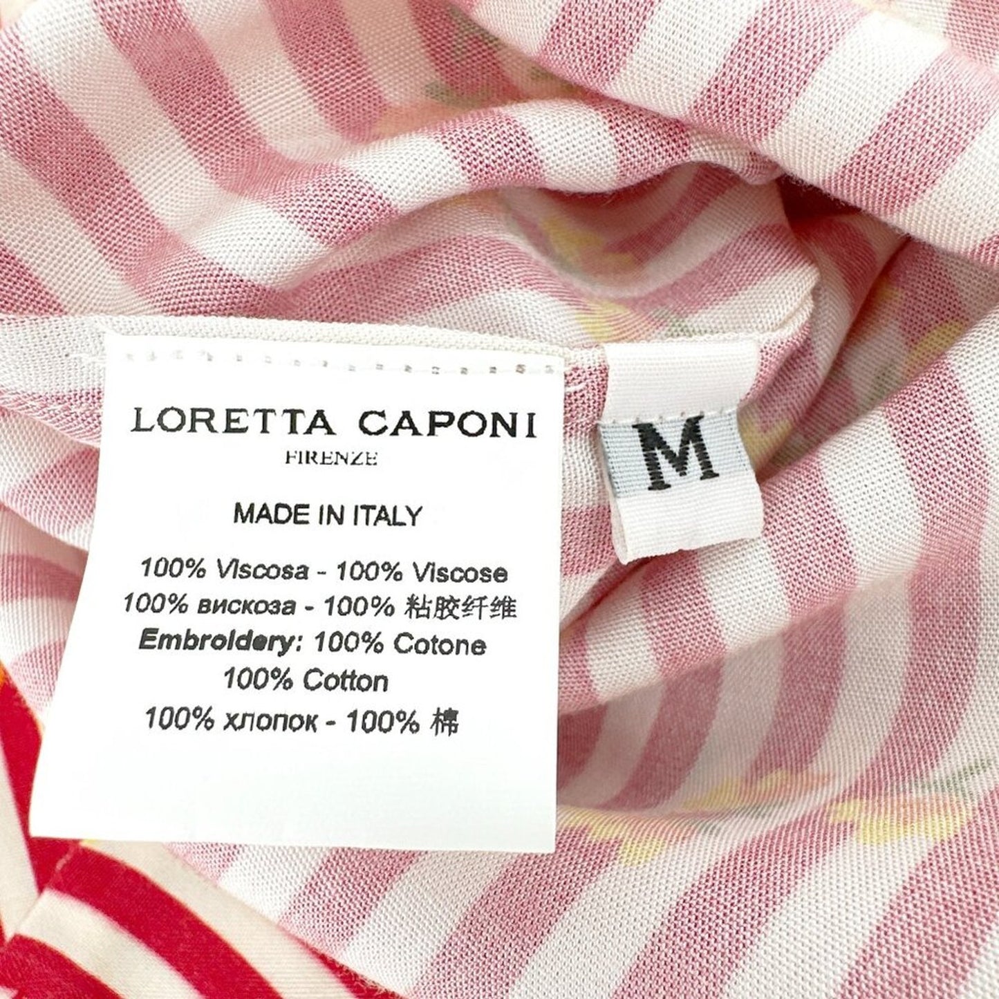 LORETTA CAPONI Donatella High Neck Blouse M