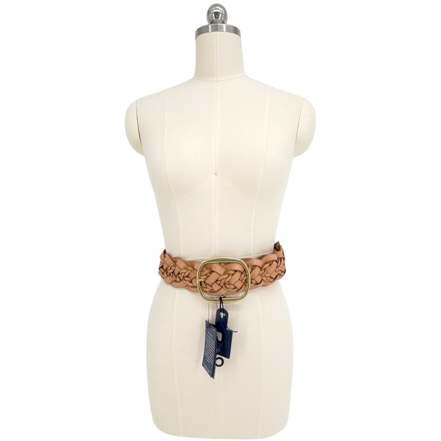 POLO RALPH LAUREN Double-Braided Leather Belt Natural S