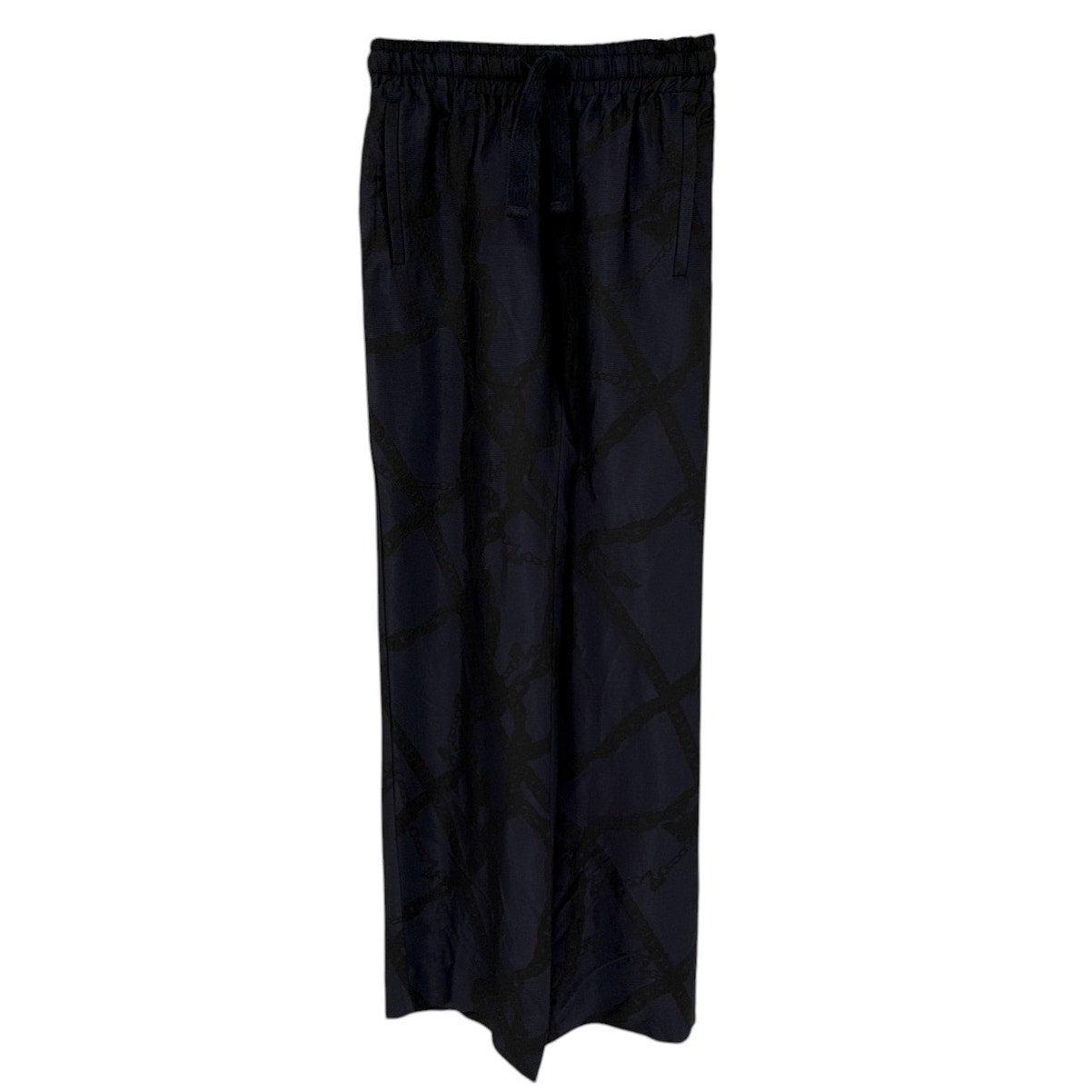 ZADIG & VOLTAIRE Pomy Jacquard Chain Print Pants In Encre FR34|XS