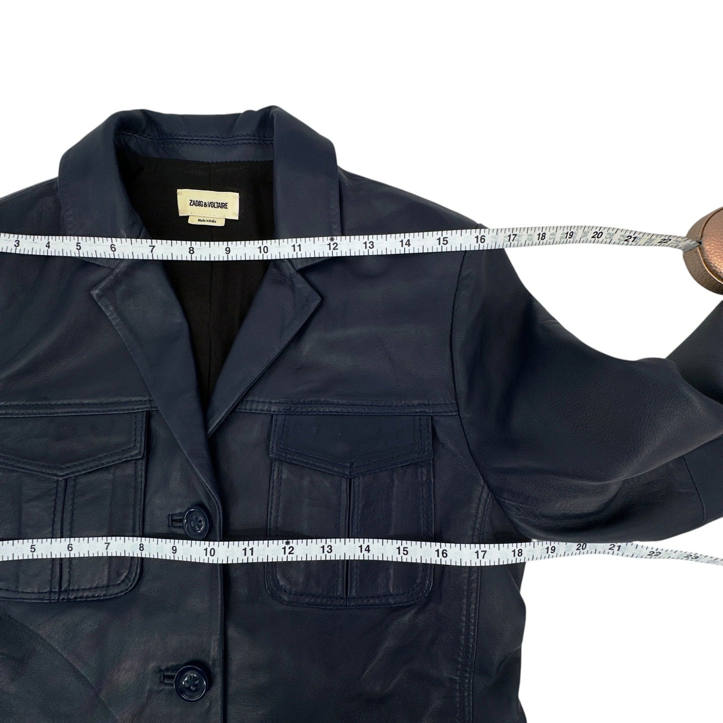 ZADIG & VOLTAIRE Liams Leather Jacket M