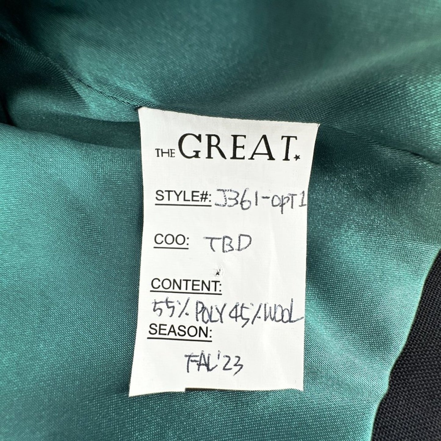 The GREAT. The Western Suiting Jacket. in Navy 1 | S